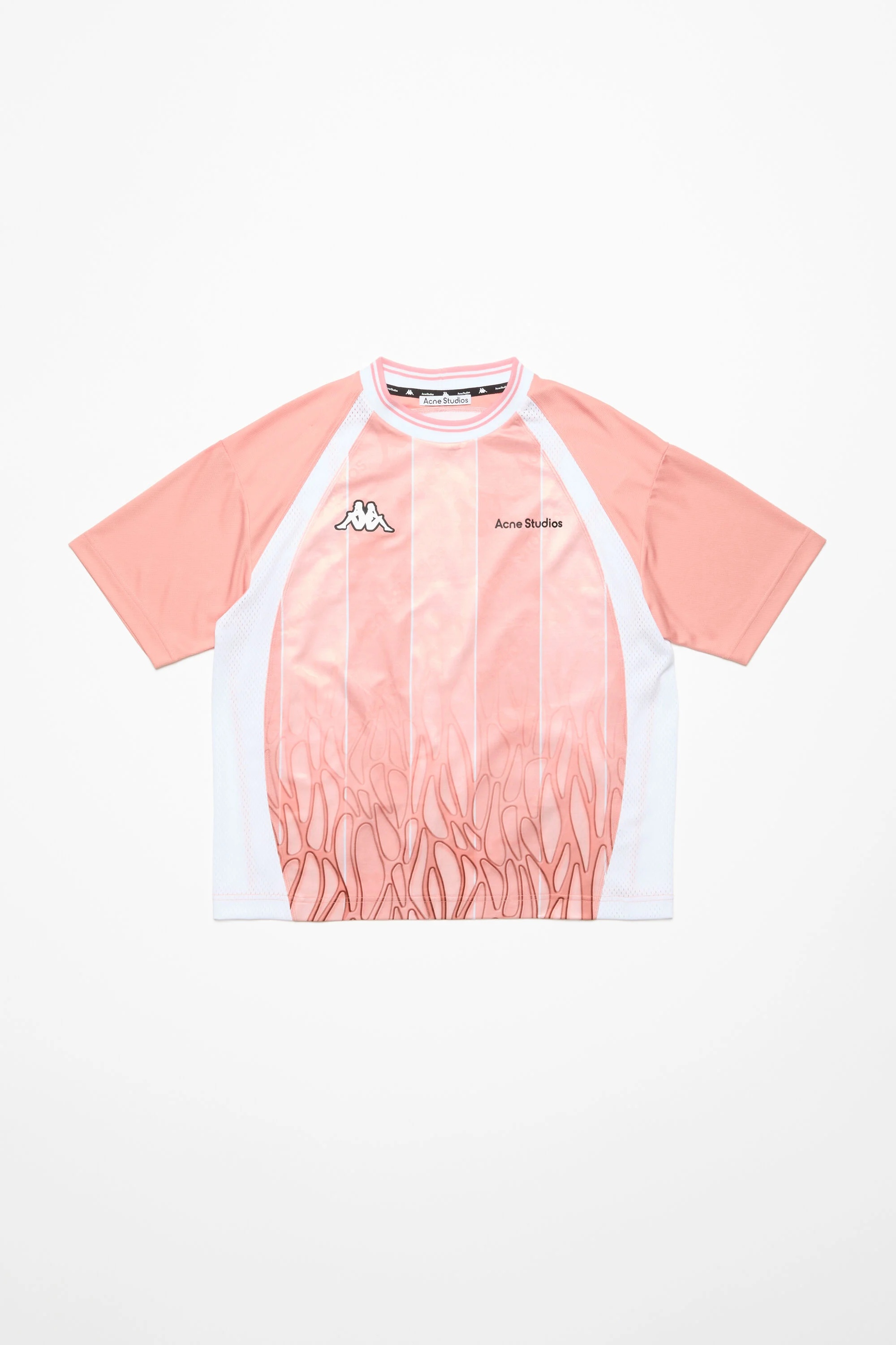 Logo t-shirt - Acne Studios x Kappa - Light pink/pink - 5
