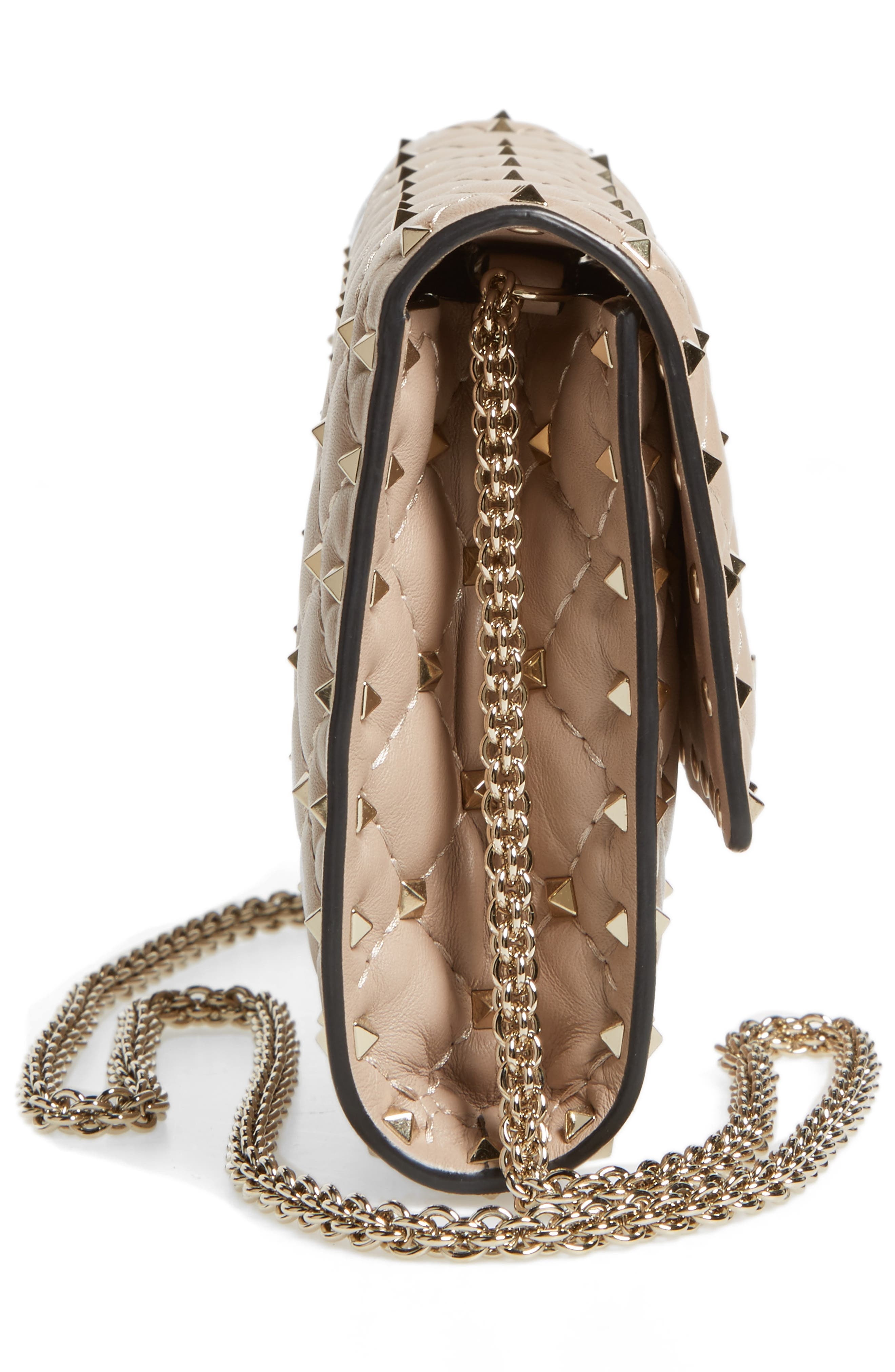 Rockstud Matelassé Quilted Leather Crossbody Bag - 5