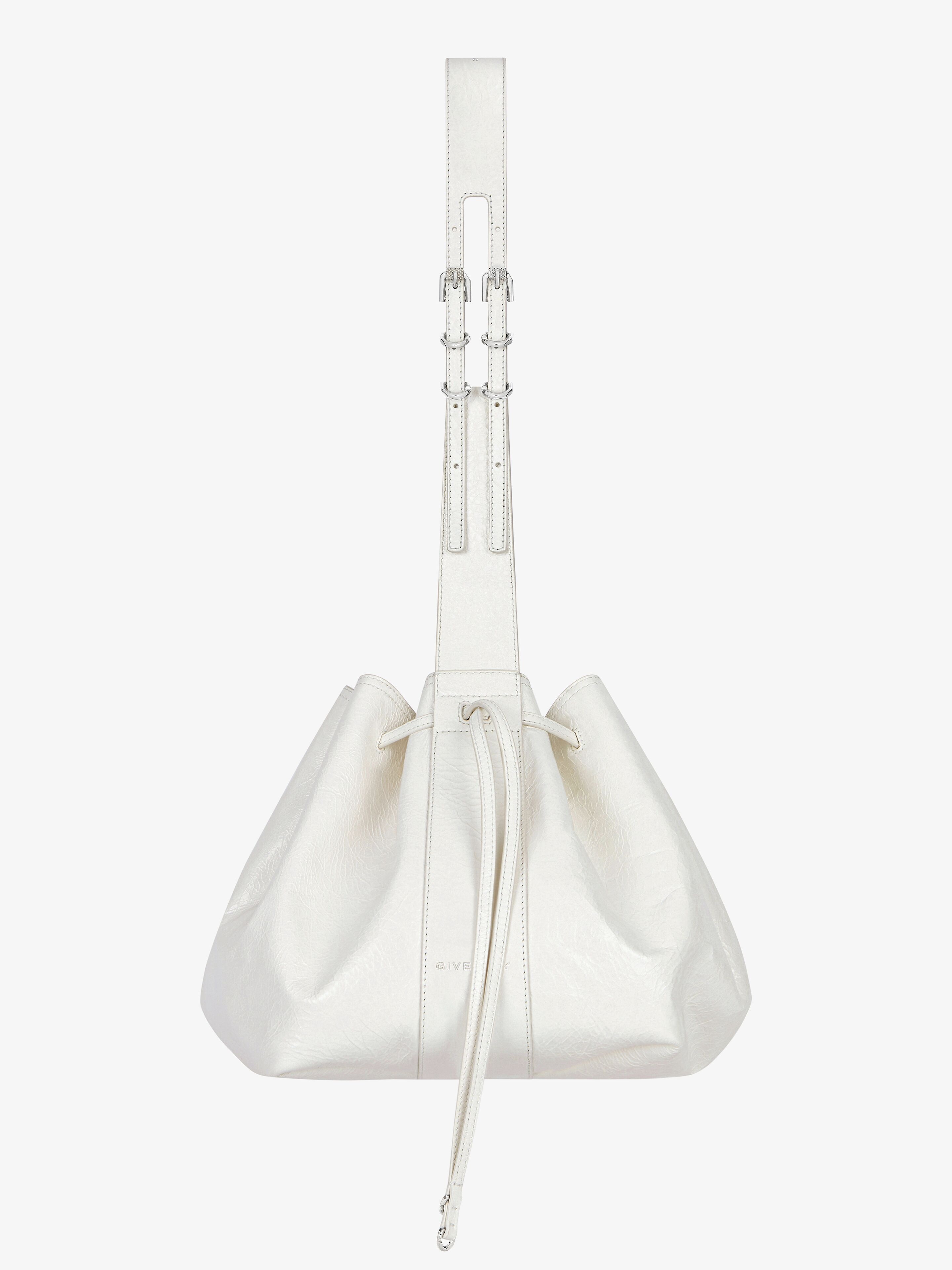 MEDIUM PUMPKIN BAG IN CRACKLED LEATHER - 4