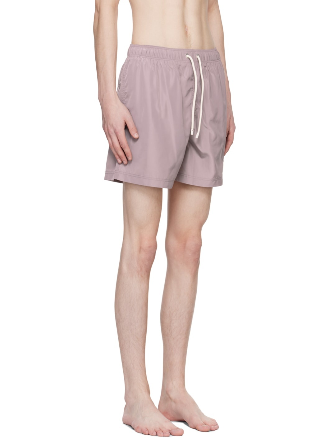 Purple Embroidered Swim Shorts - 2