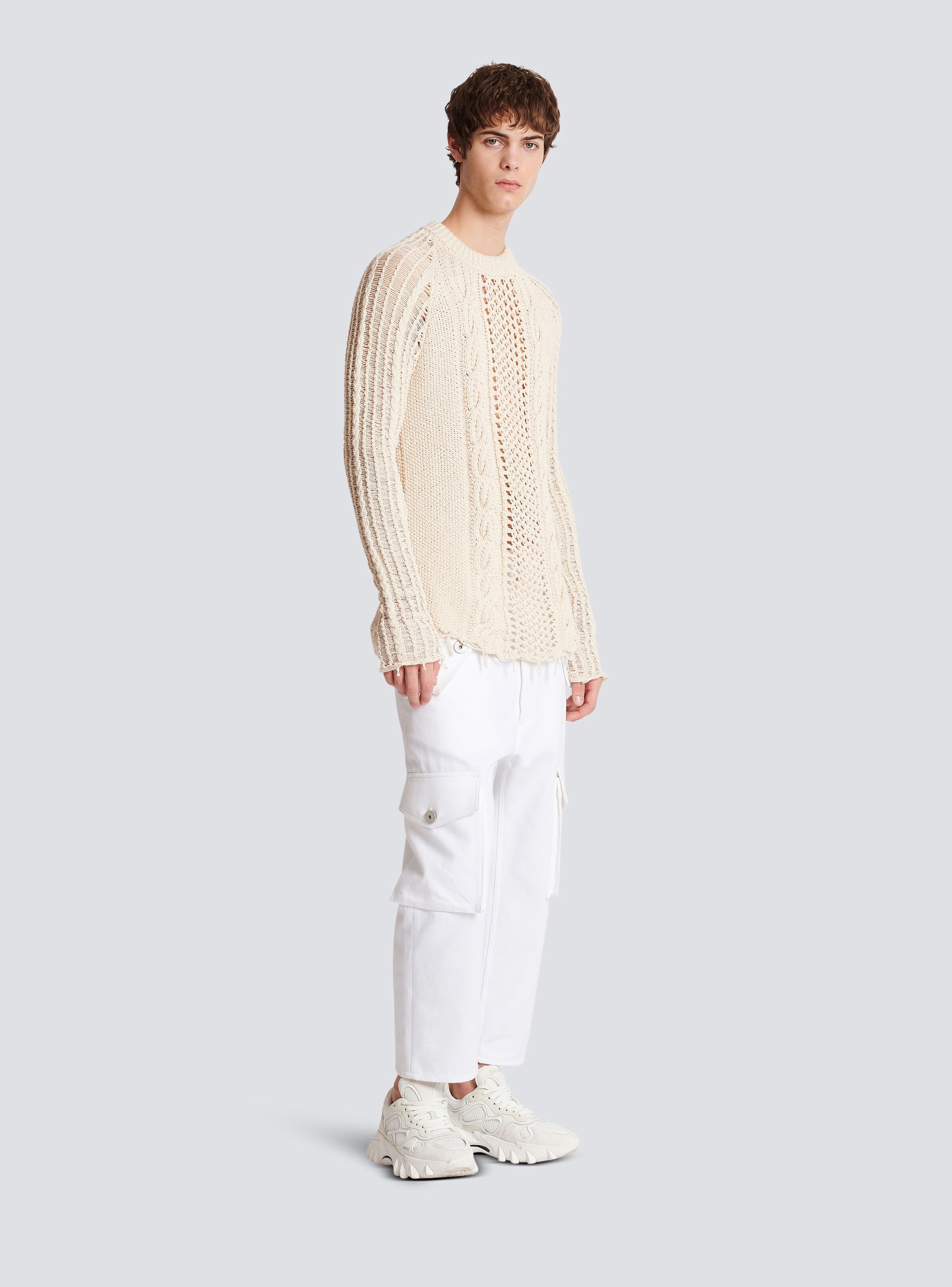Unstructured knitted jumper - 3
