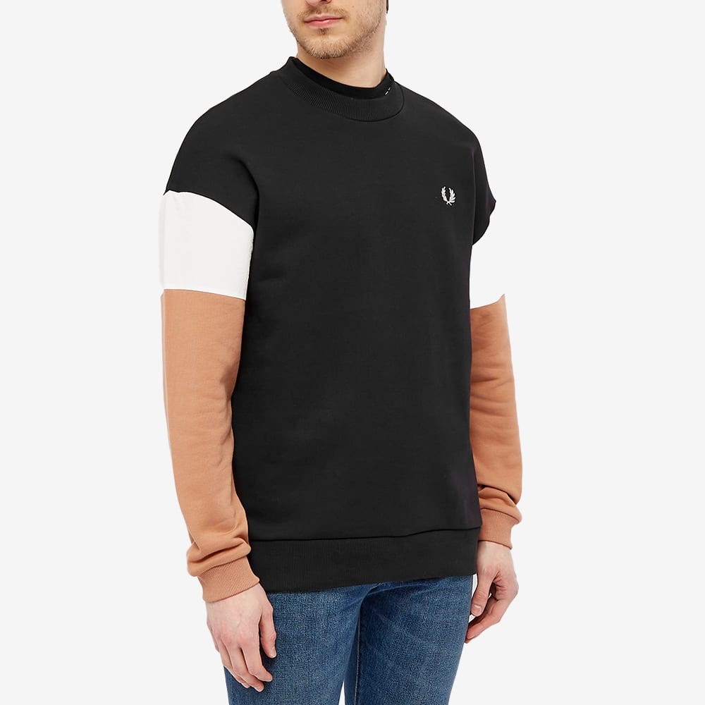 Fred Perry Colourblock Crew Sweat - 4