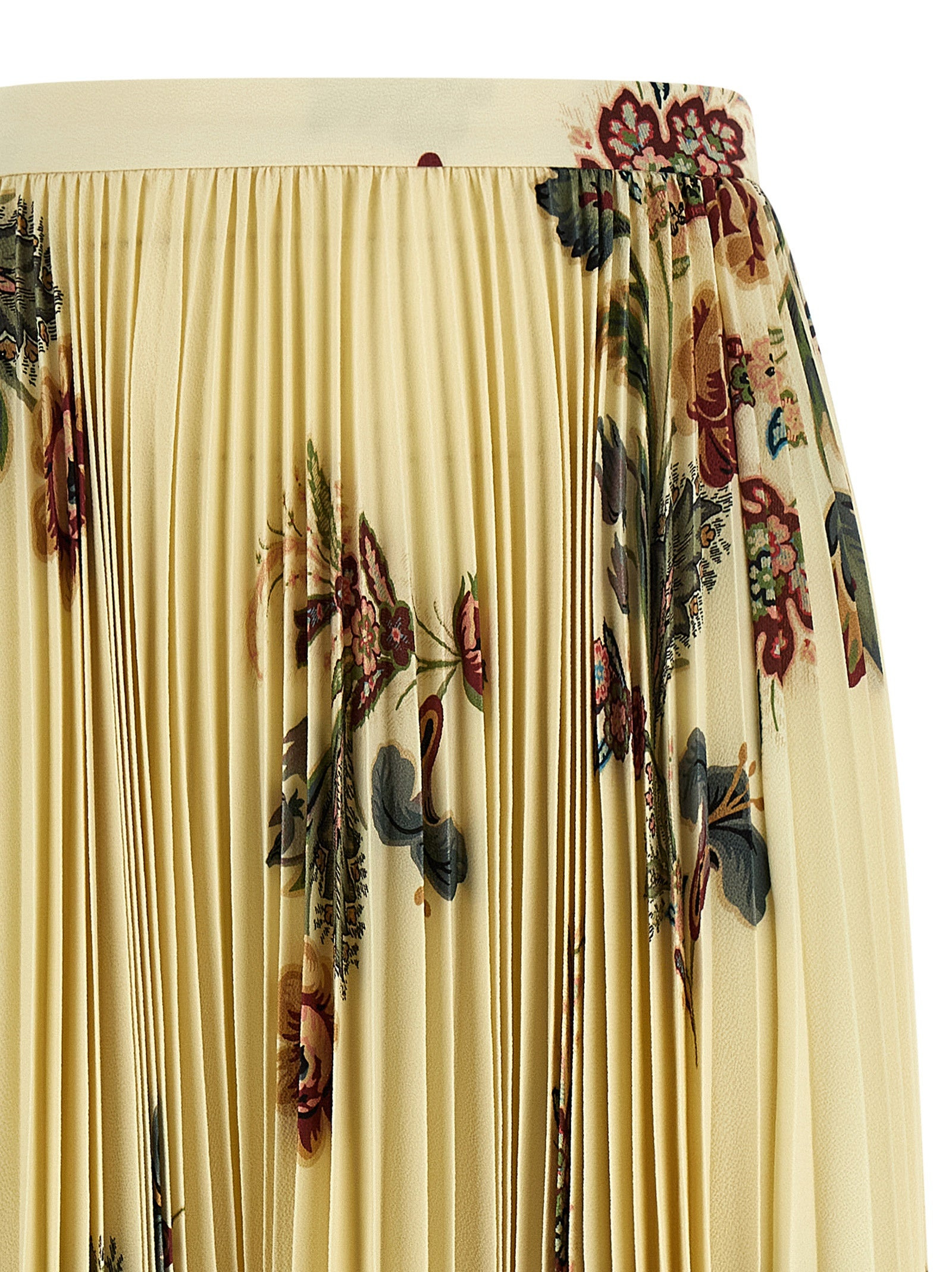 Pleated Midi Skirt Skirts Multicolor - 3