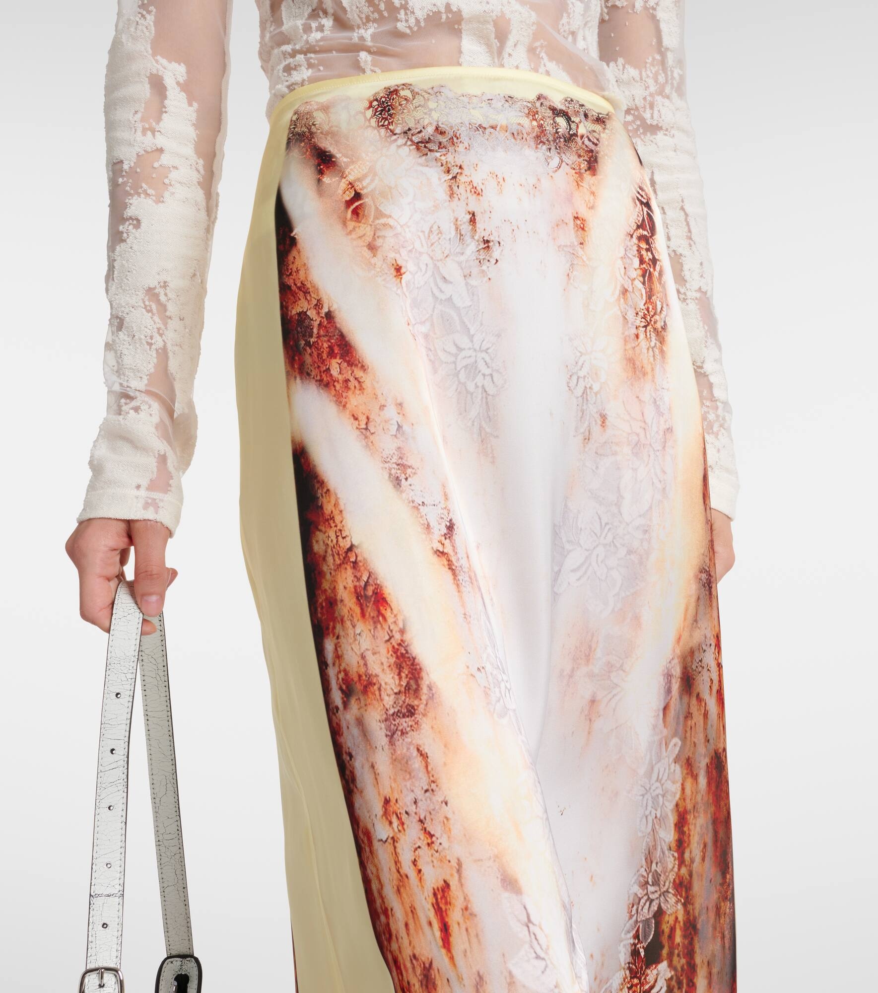 Printed maxi skirt - 4