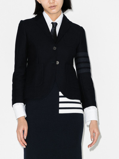 Thom Browne 4-Bar cotton twill jacket outlook