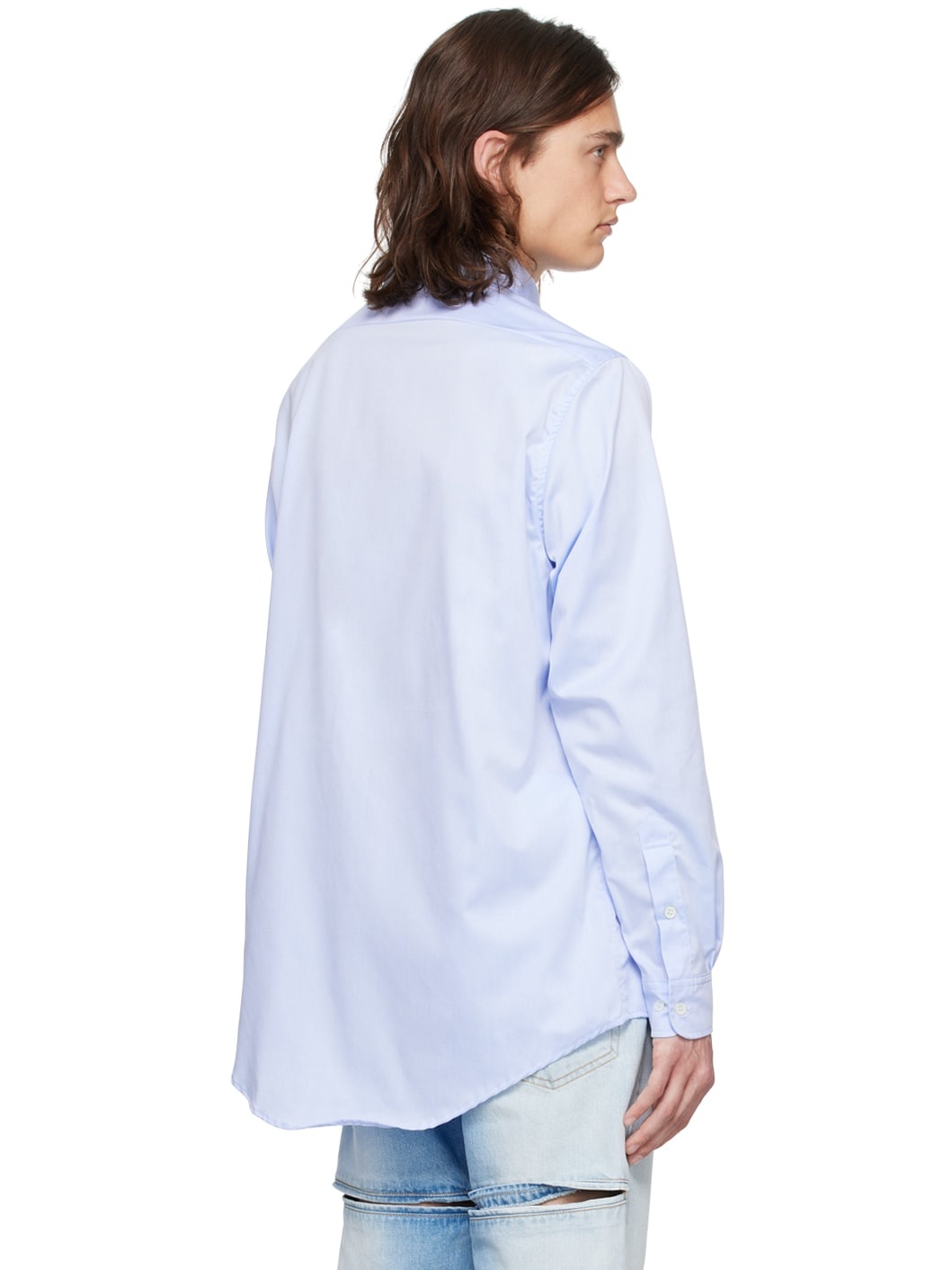 Blue Cutout Shirt - 3