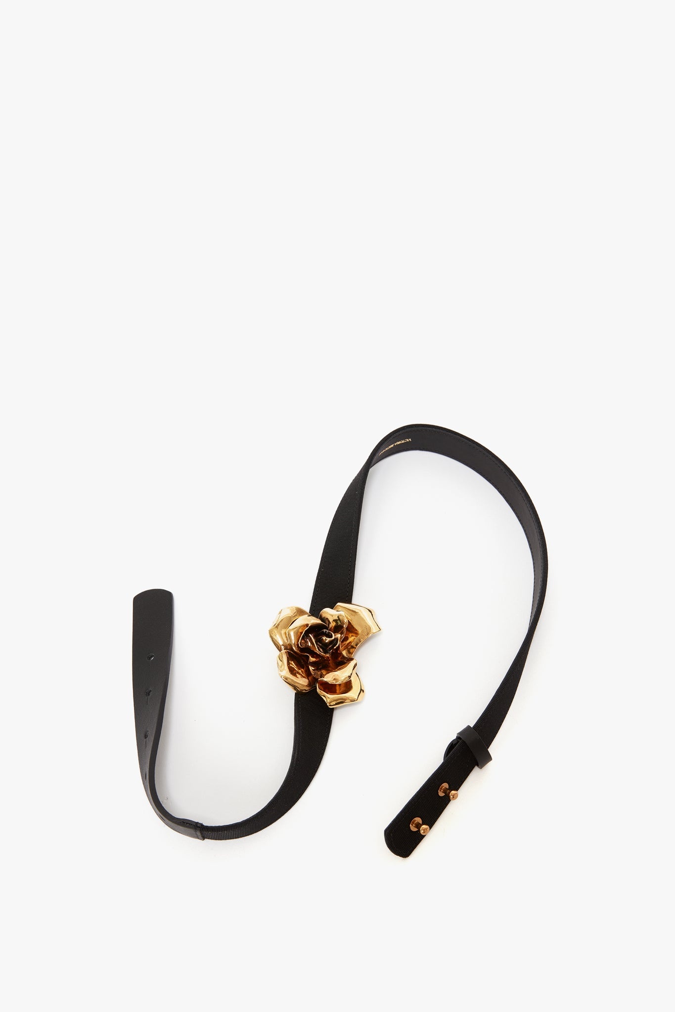 Exclusive Flower Belt In Black And Gold - 6