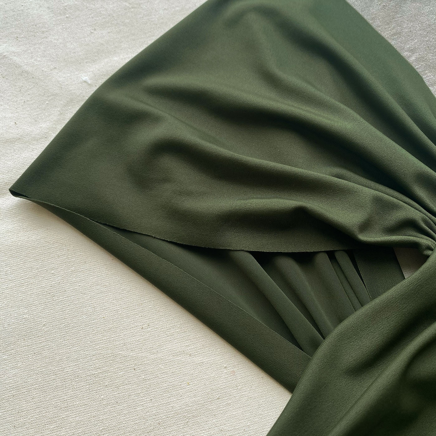 Khaki Cut Out Swimsuit - 5