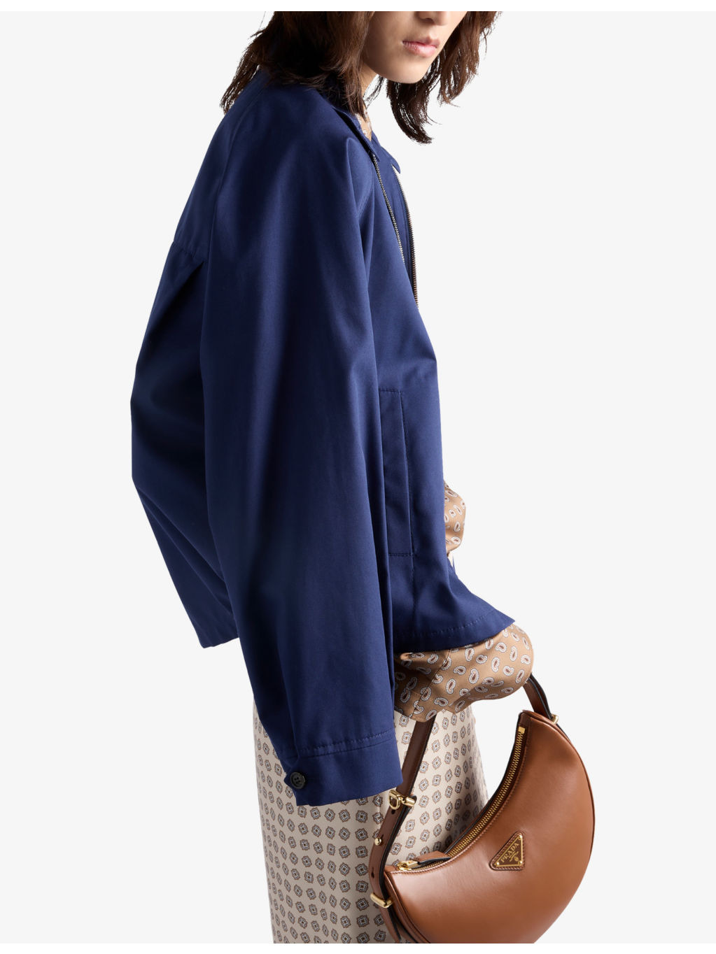 Logo-print poplin blouson jacket - 3