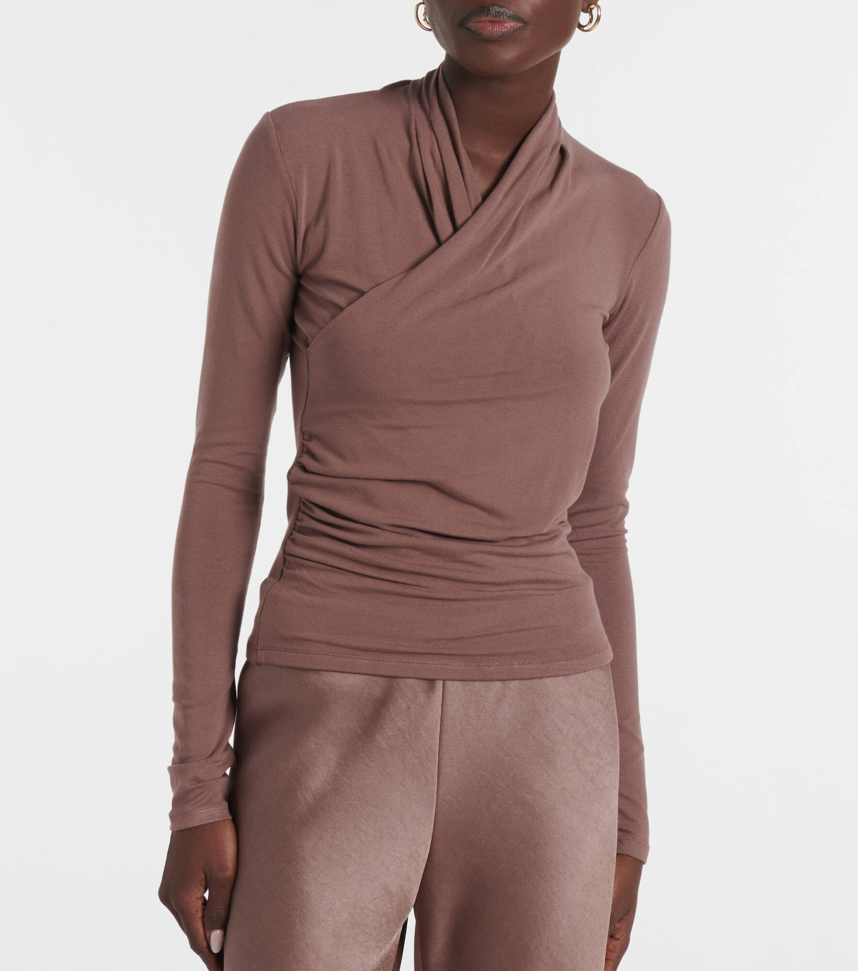 Jersey wrap top - 5