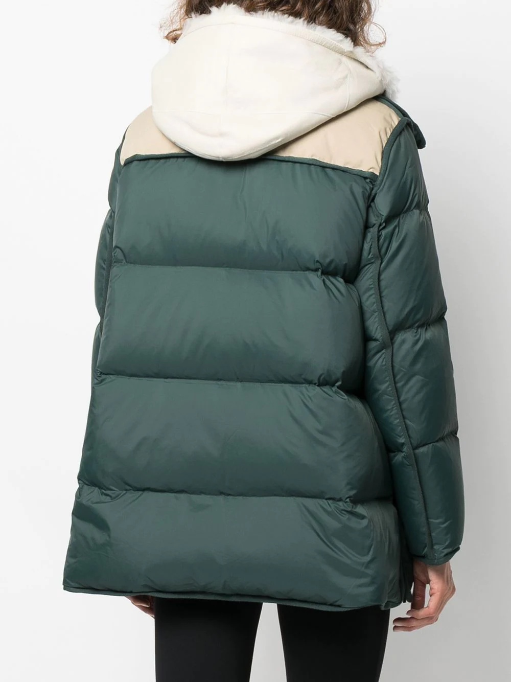 shearling parka coat - 4