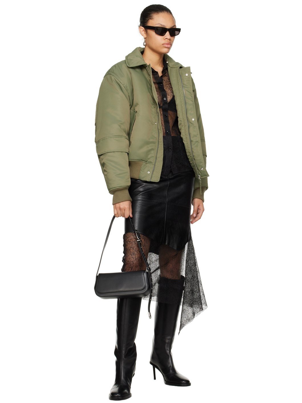 Khaki Flight Bomber Jacket - 4