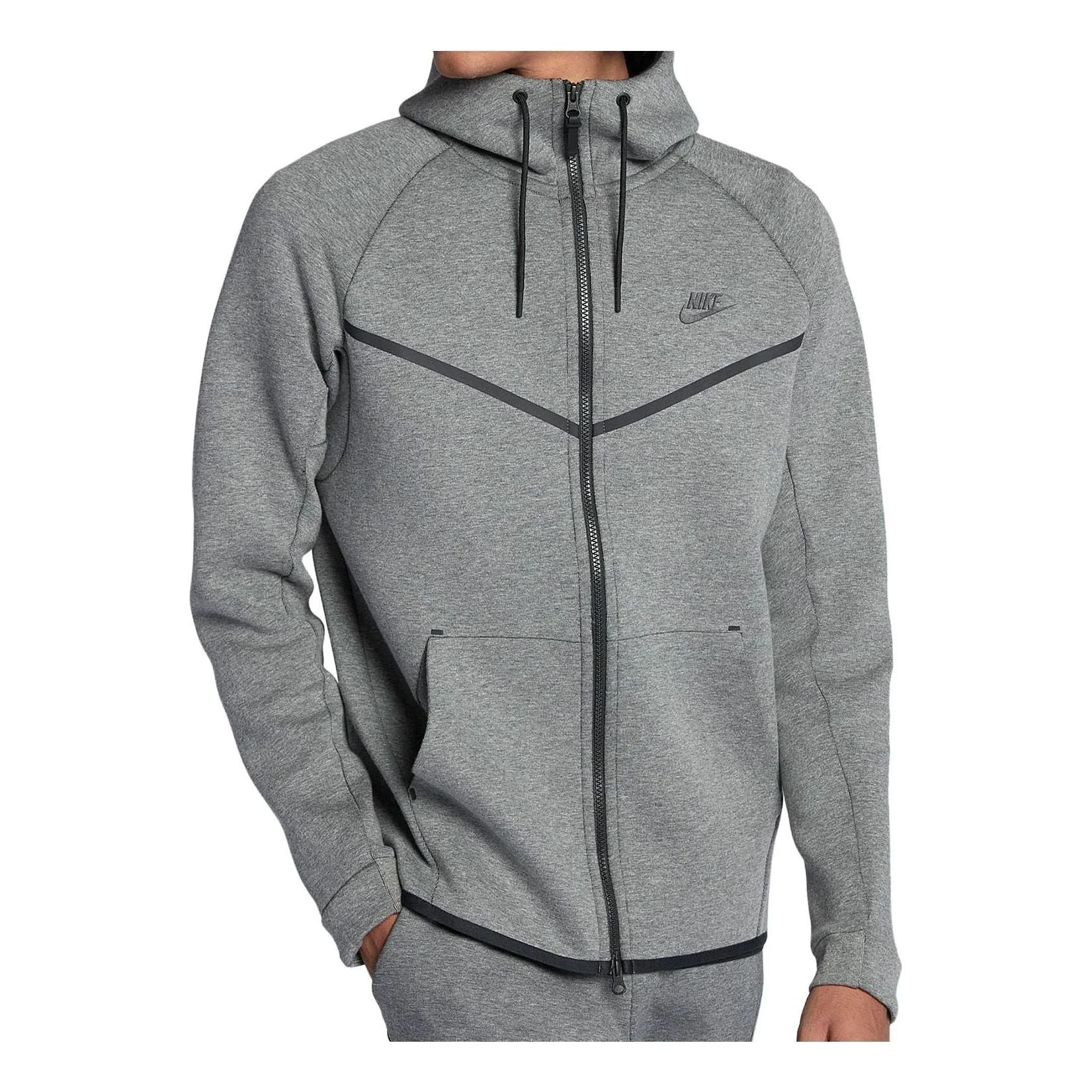 Nike Tech Fleece WindRunner Hoodie Gray 805145-091 - 1