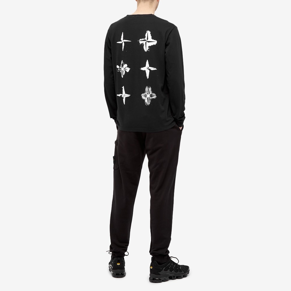 Stone Island Long Sleeve Stencil Three Print Tee - 6