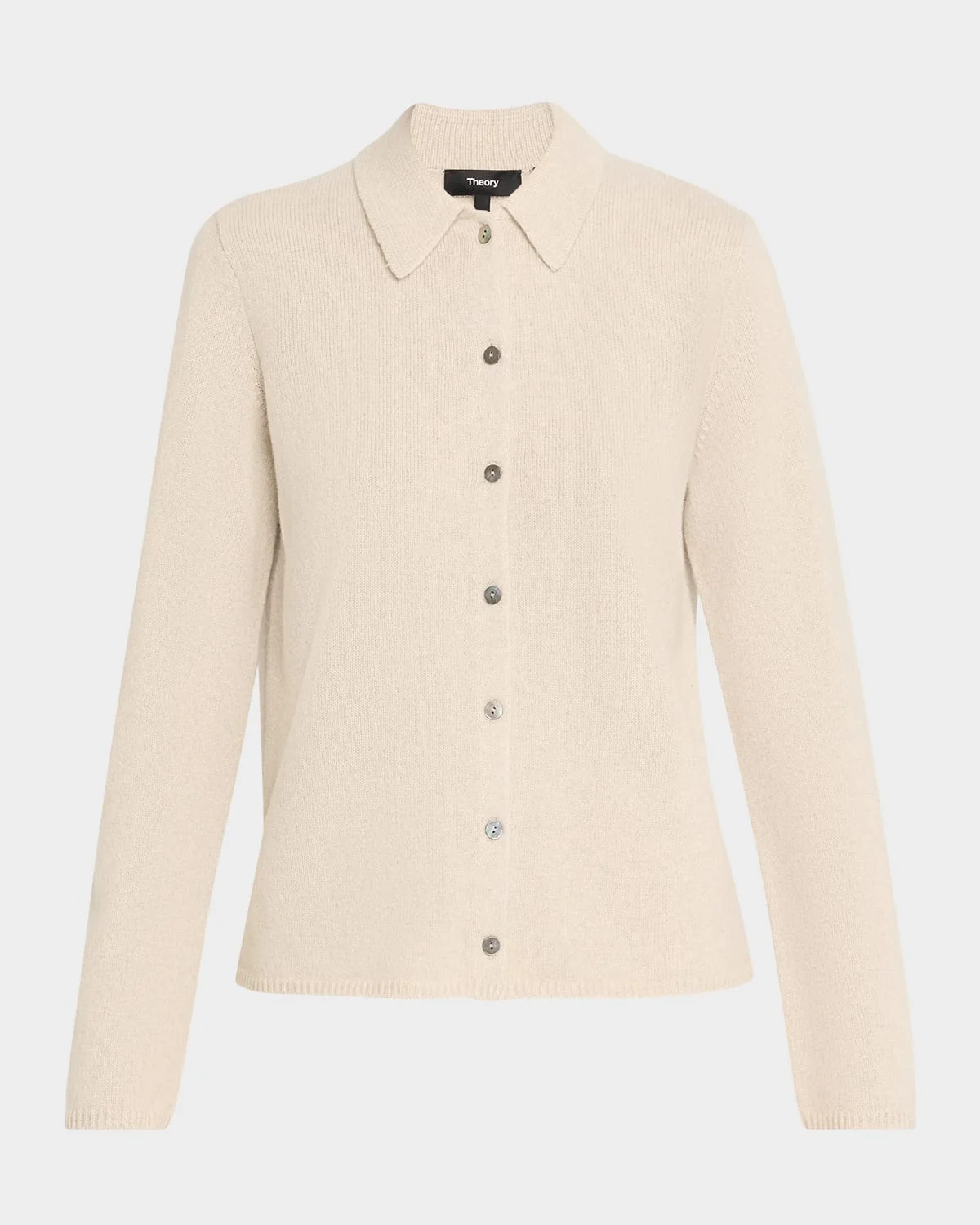 Cashmere Button-Front Shirt - 1