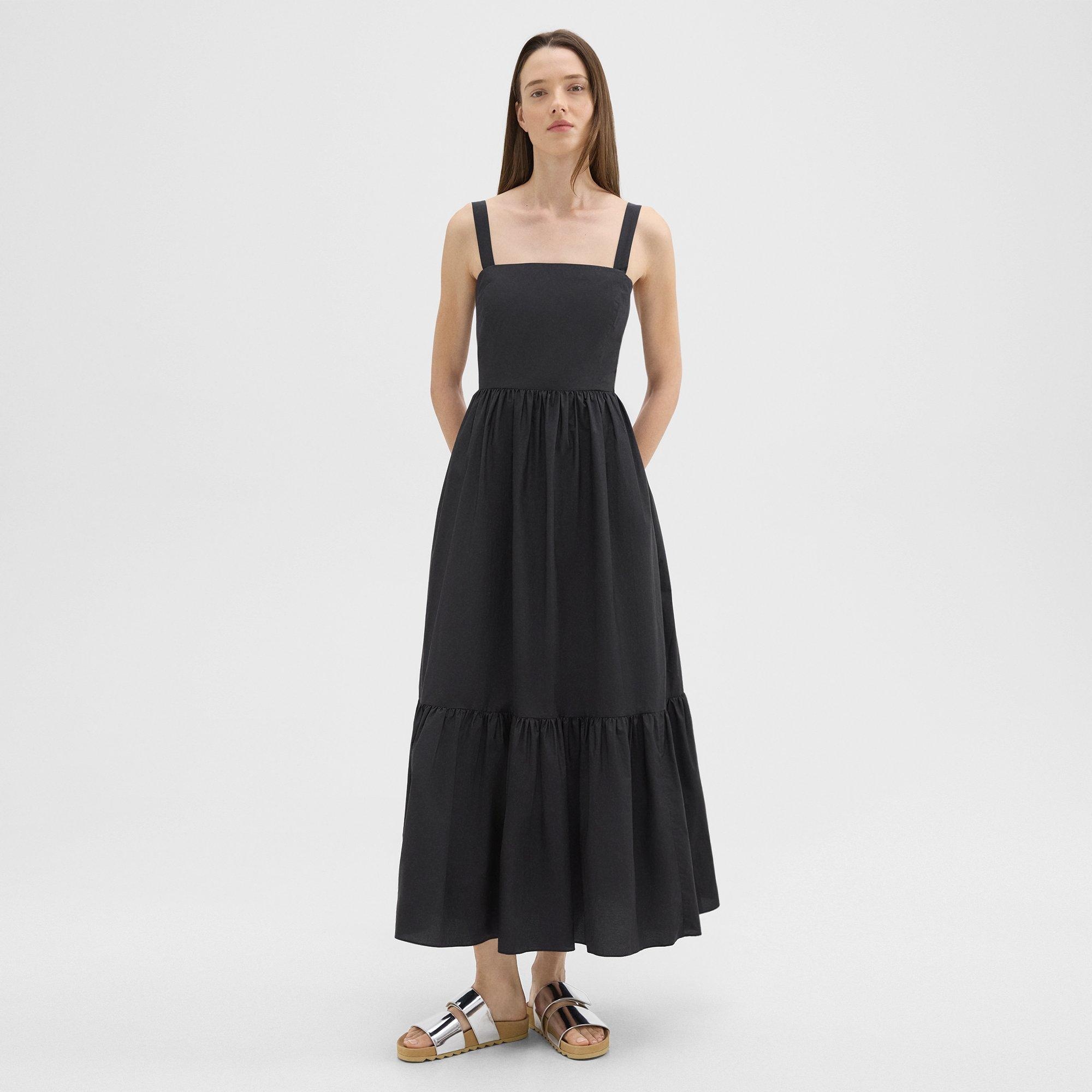 Tiered Sleeveless Dress in Cotton-Blend - 2