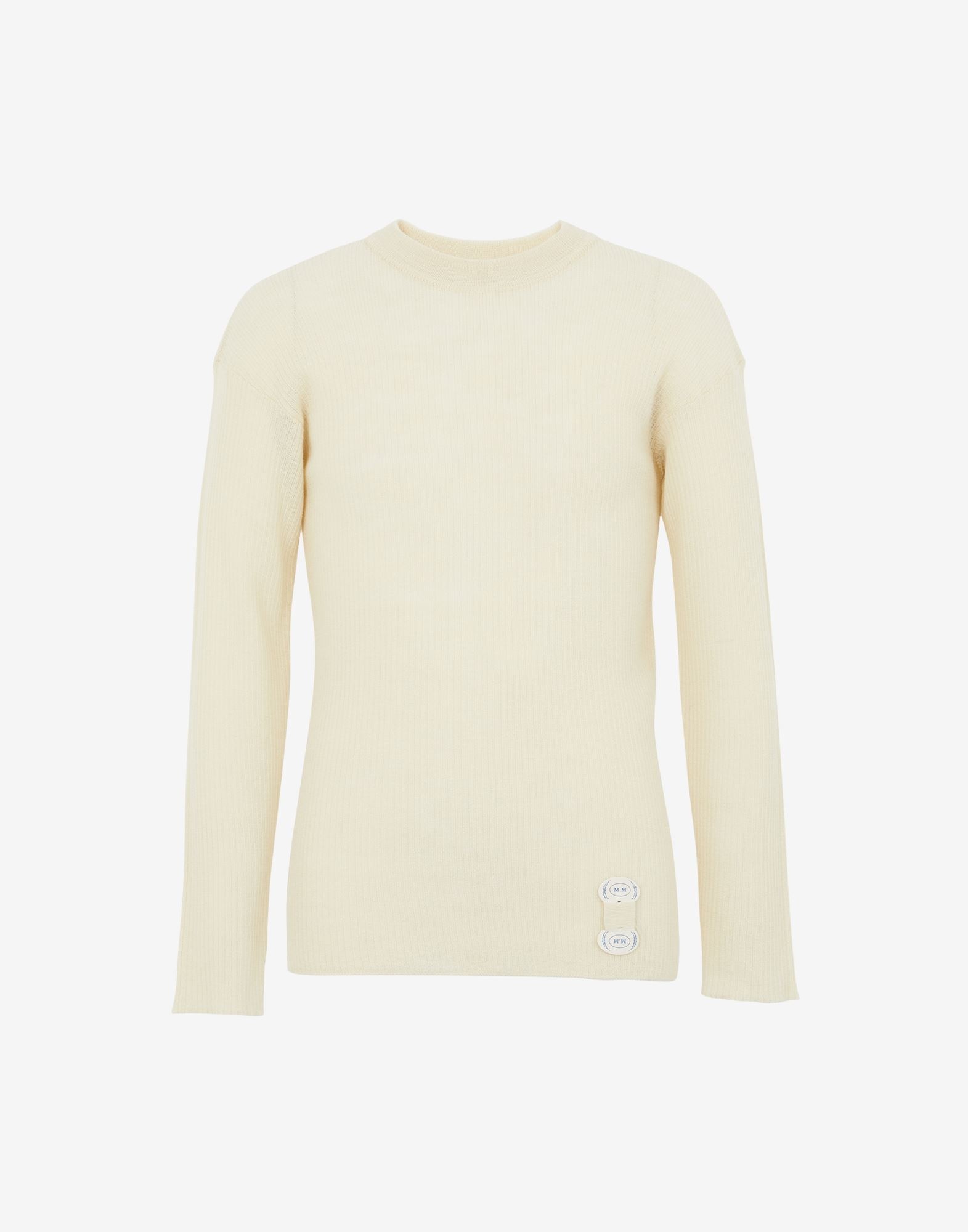 High neck ribbed sweater - 1