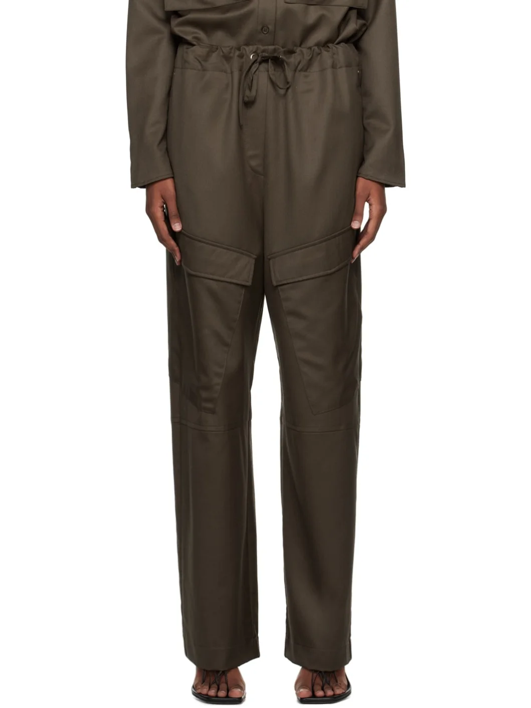 SSENSE Work Capsule – Brown Herb Trousers - 1