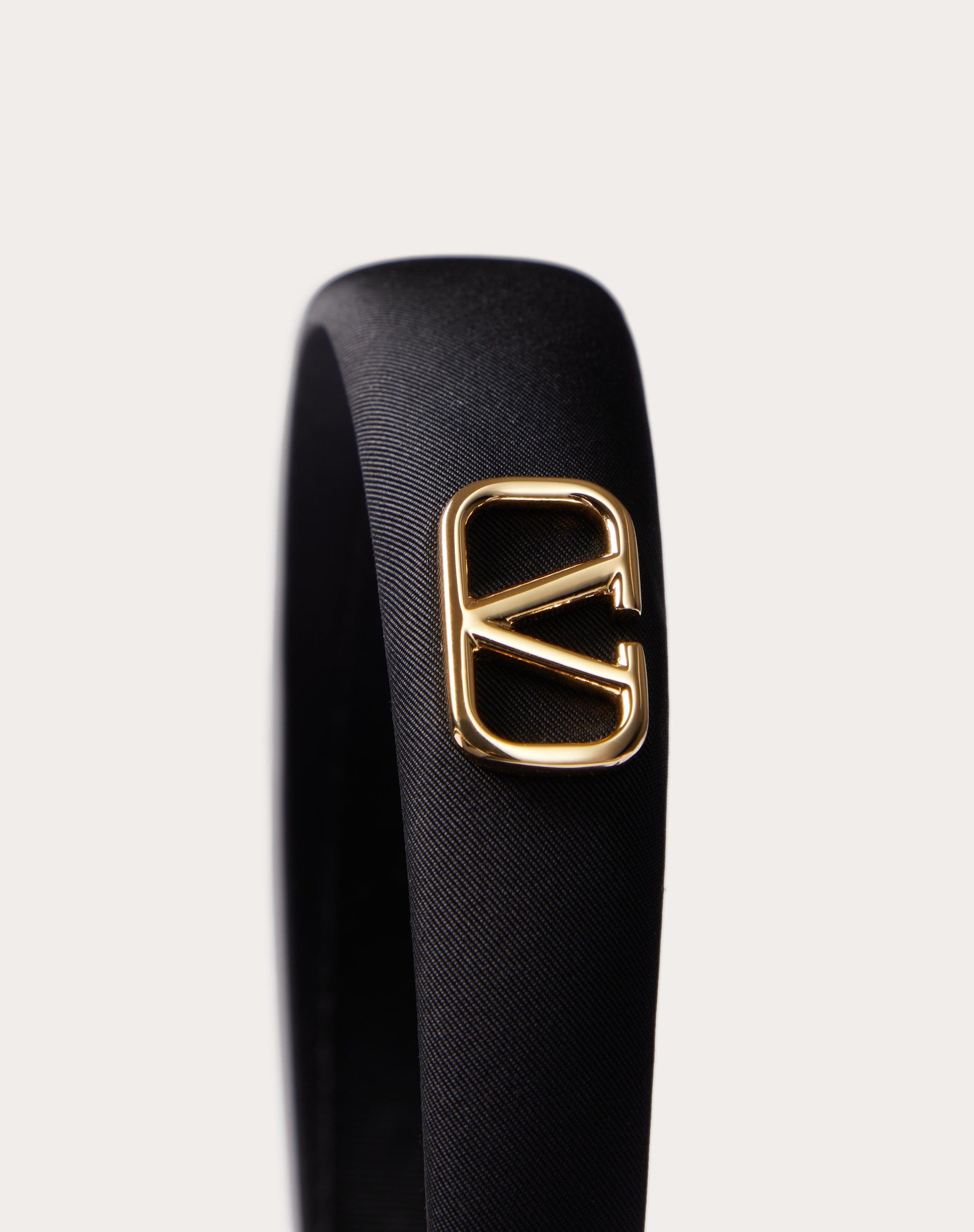 VLOGO SIGNATURE SILK HEADBAND WITH METAL VLOGO SIGNATURE APPLIQUE' - 2