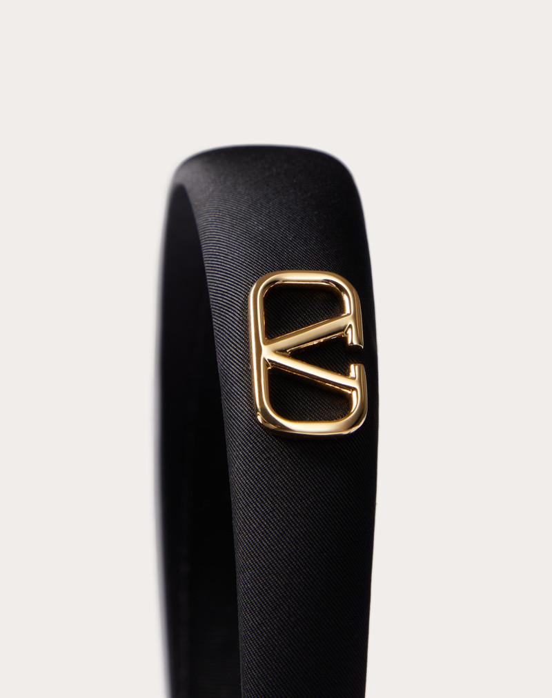 Valentino VLOGO SIGNATURE SILK HEADBAND WITH METAL VLOGO SIGNATURE APPLIQUE' outlook