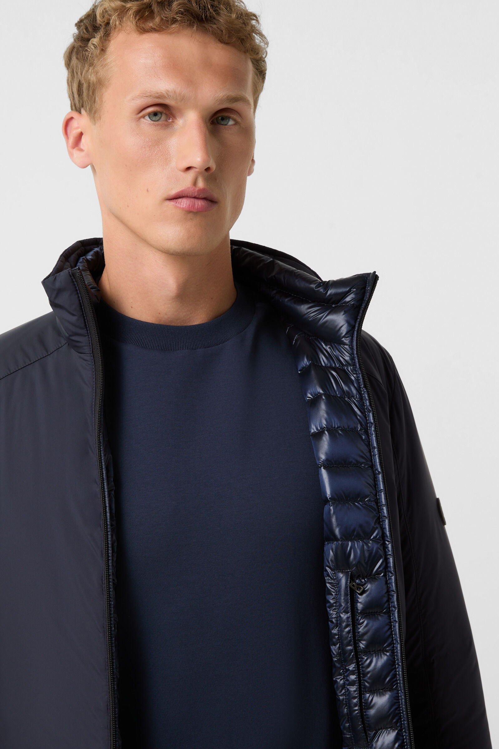 Conno lightweight down jacket in Navy blue - 6