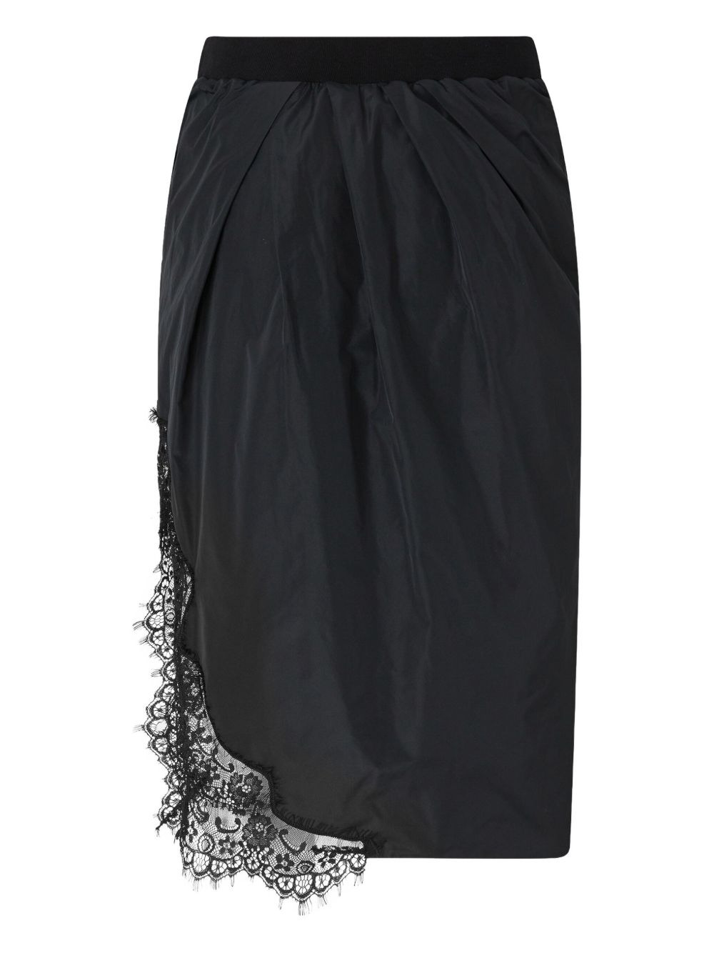 lace-trim gathered skirt - 2