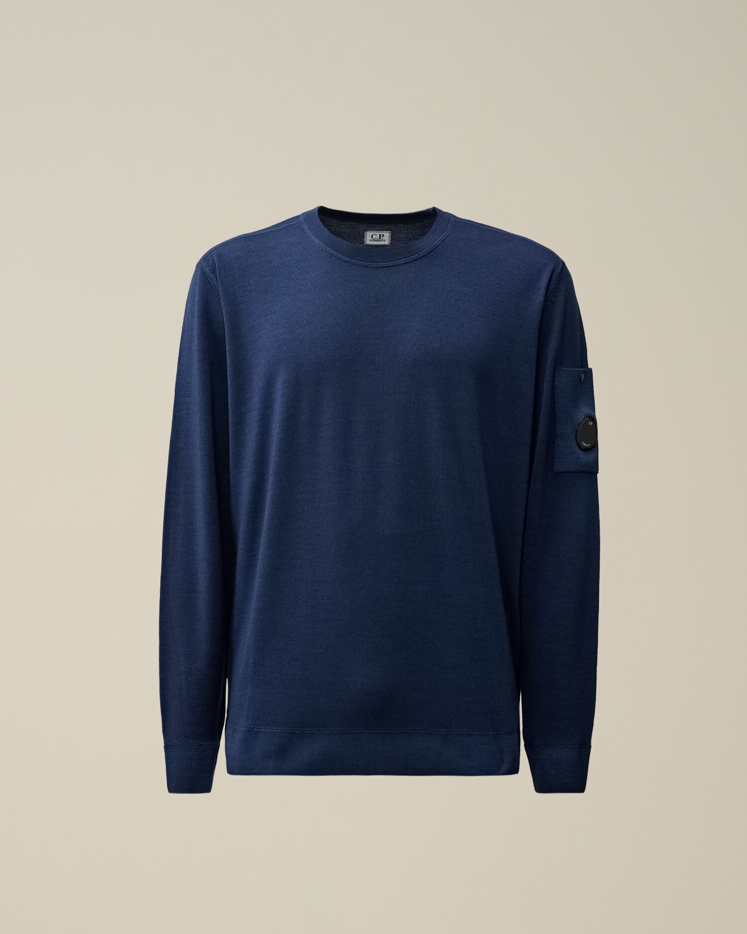 Merino Wool Fast Dyed Crew Neck Knit - 1