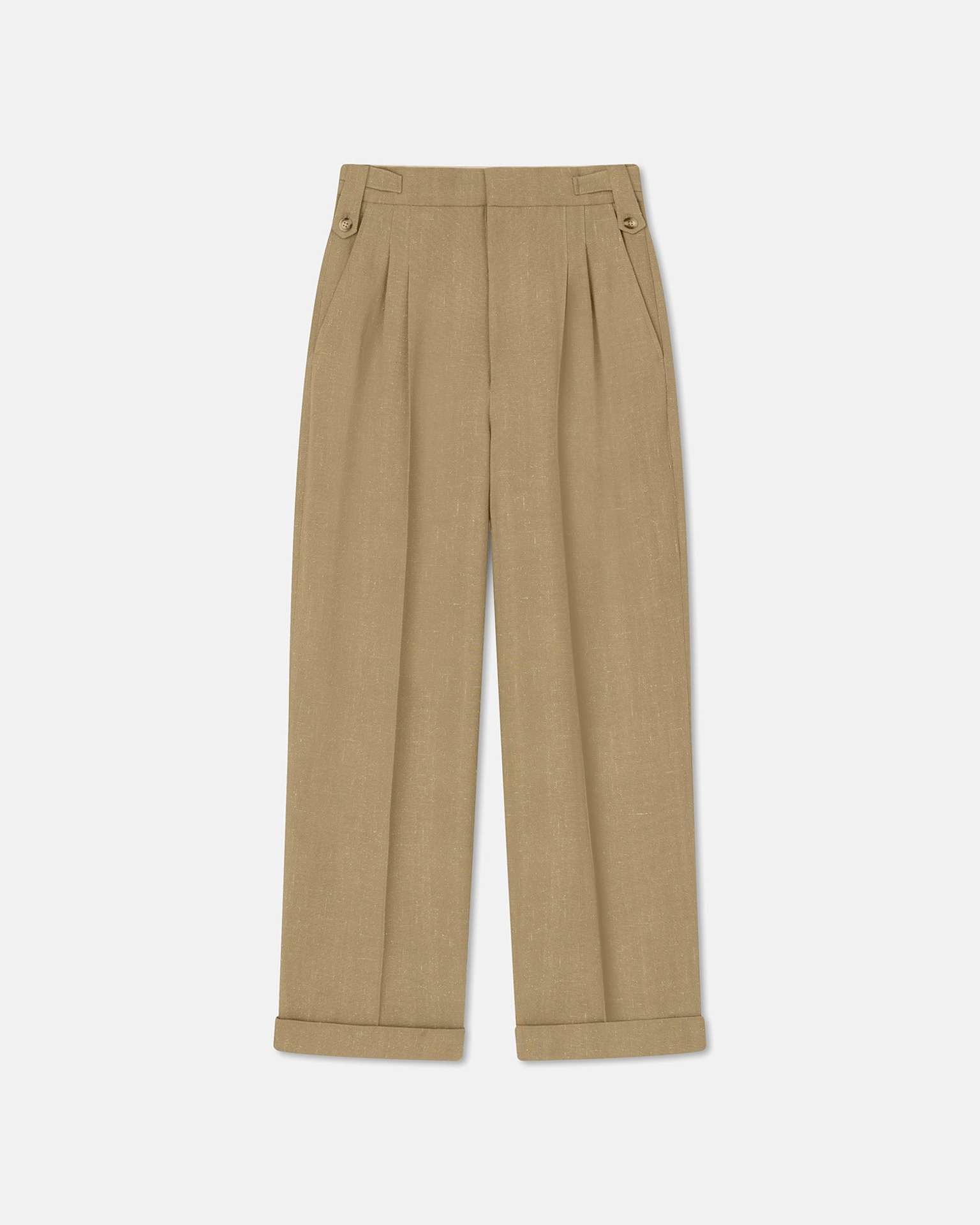 BIBA - Silk-blend tweed pants - Wax - 1