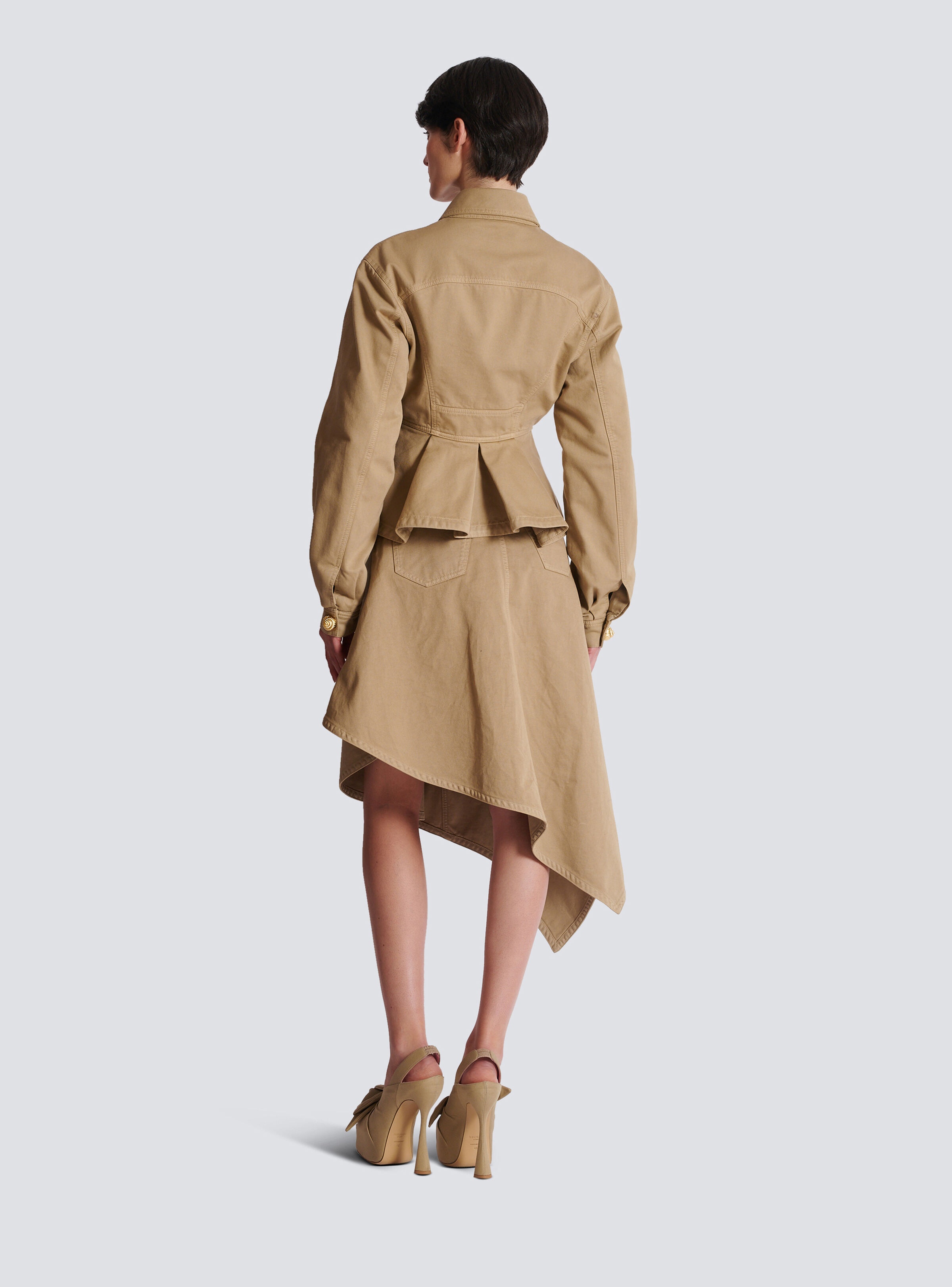 Ruffled cotton canvas jacket - 4