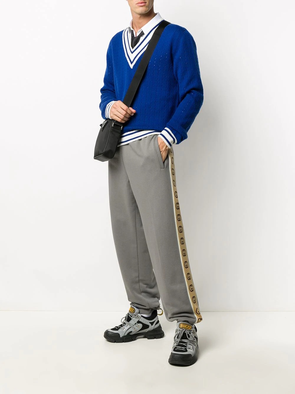 GG side stripe track pants - 2