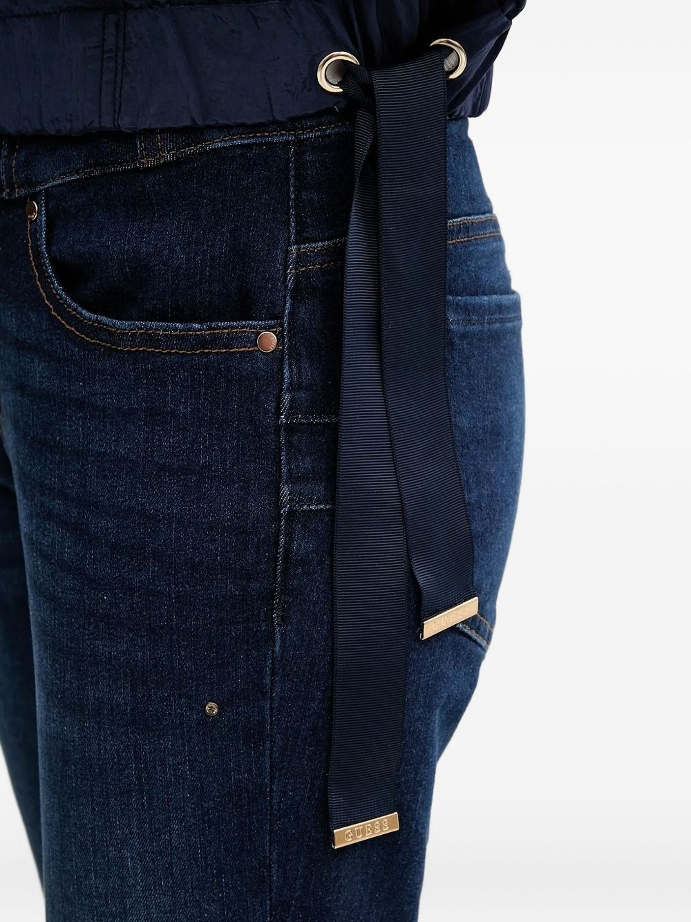cropped drawstring jacket - 4