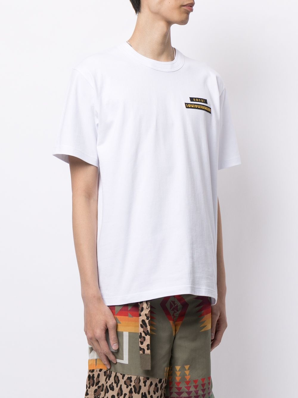 logo-patch oversized cotton T-shirt - 4