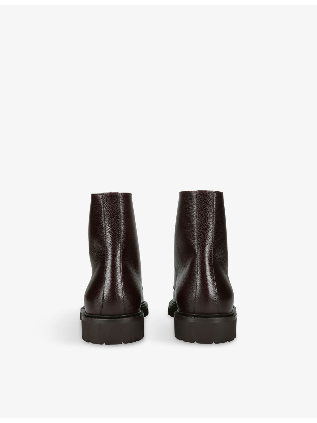 Lace-Up Leather Boots - 4