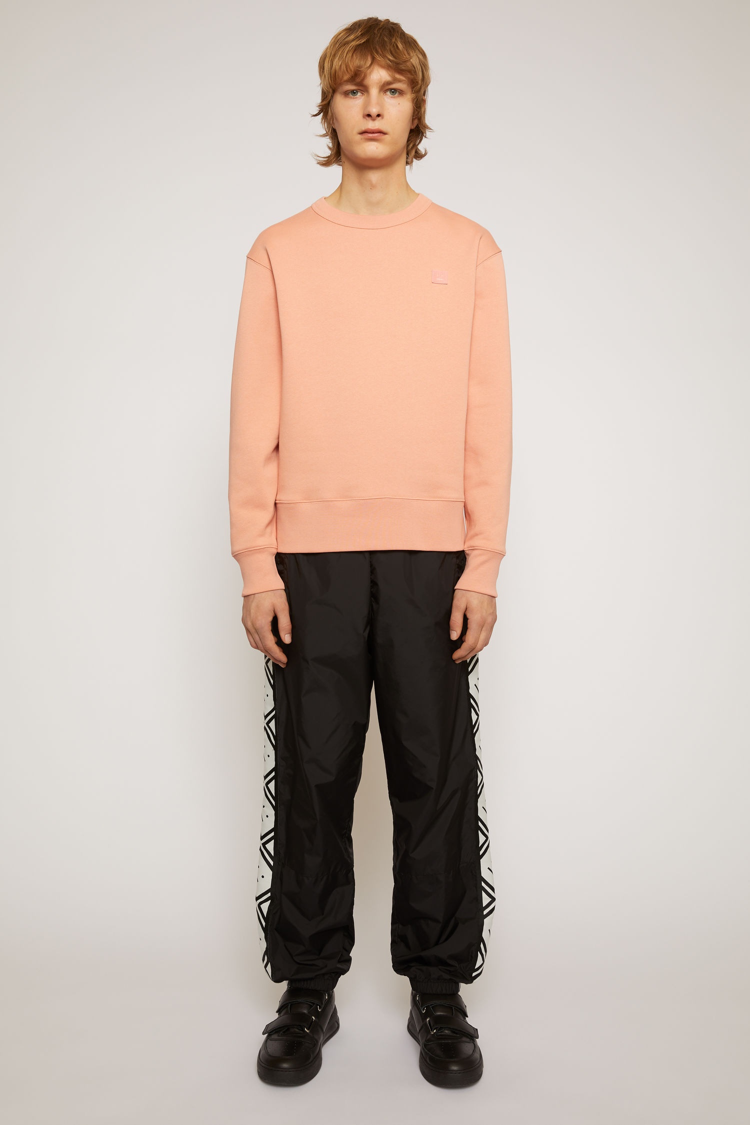 Crew neck sweatshirt pale pink - 2