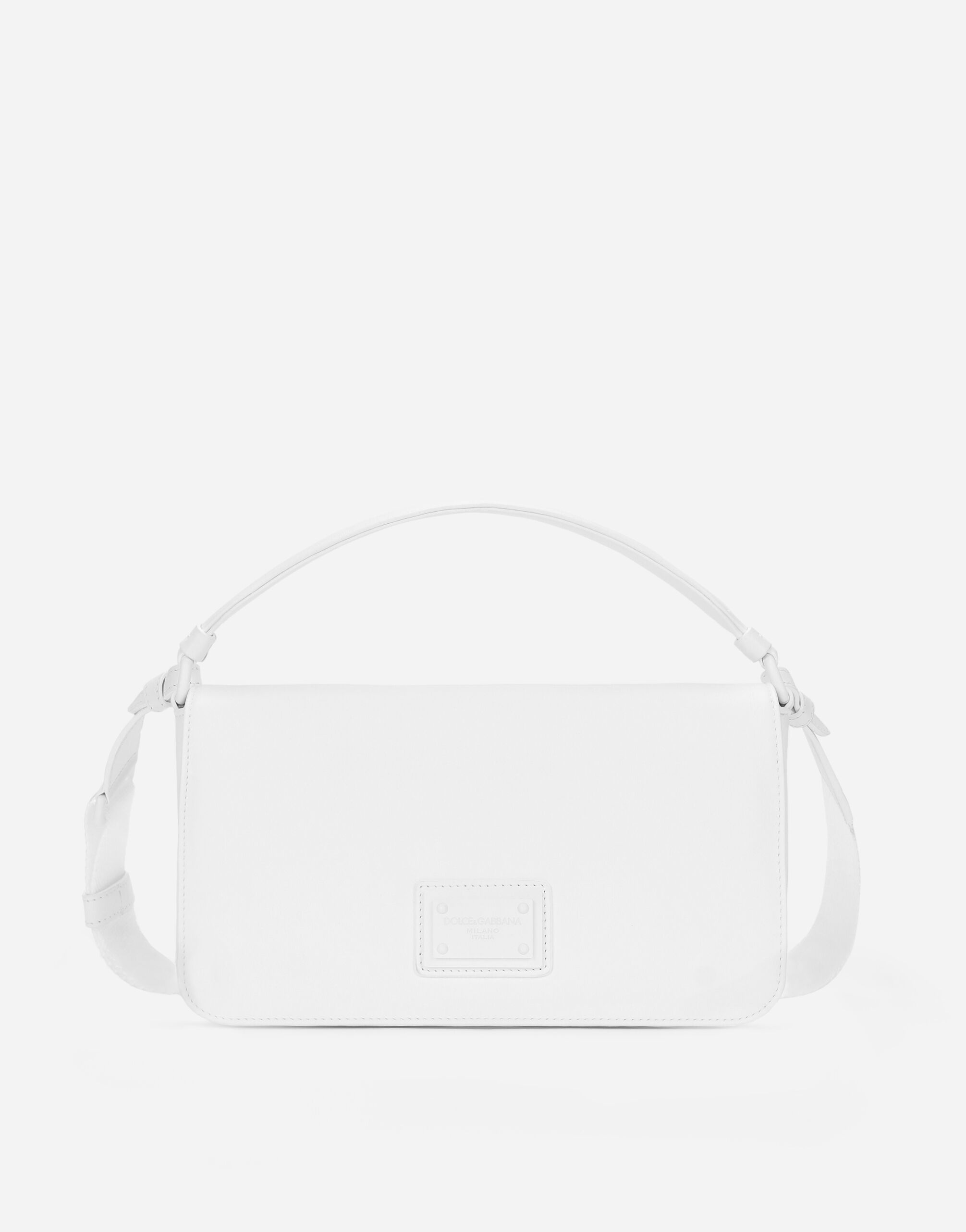 Faux leather crossbody bag BLANCO DOLCE&GABBANA 1