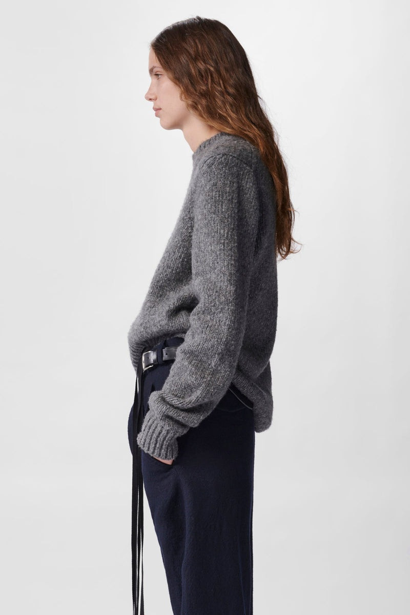 Ann Demeulemeester Jolanda Chunky Knitted Crewneck Rounded Hem outlook