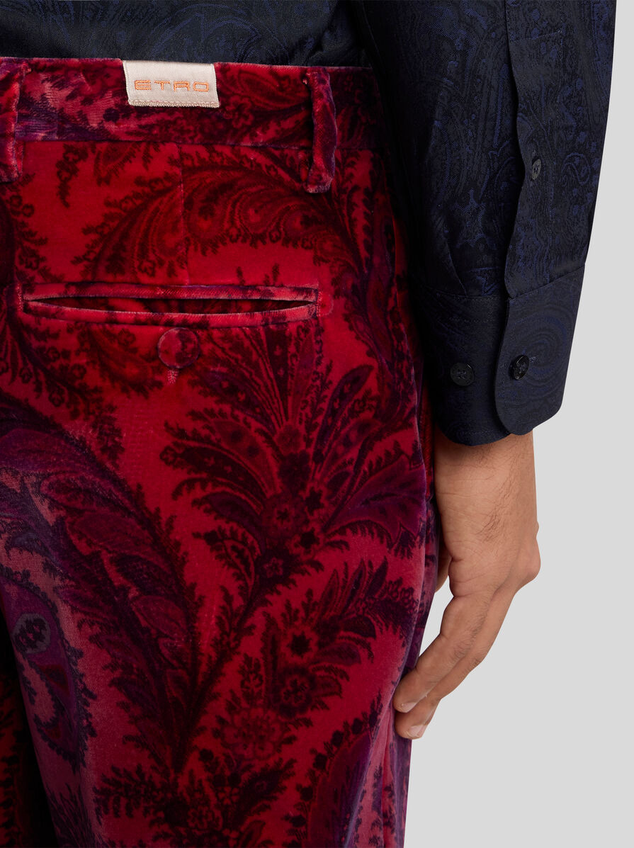 VELVET TROUSERS WITH PRINT - 3
