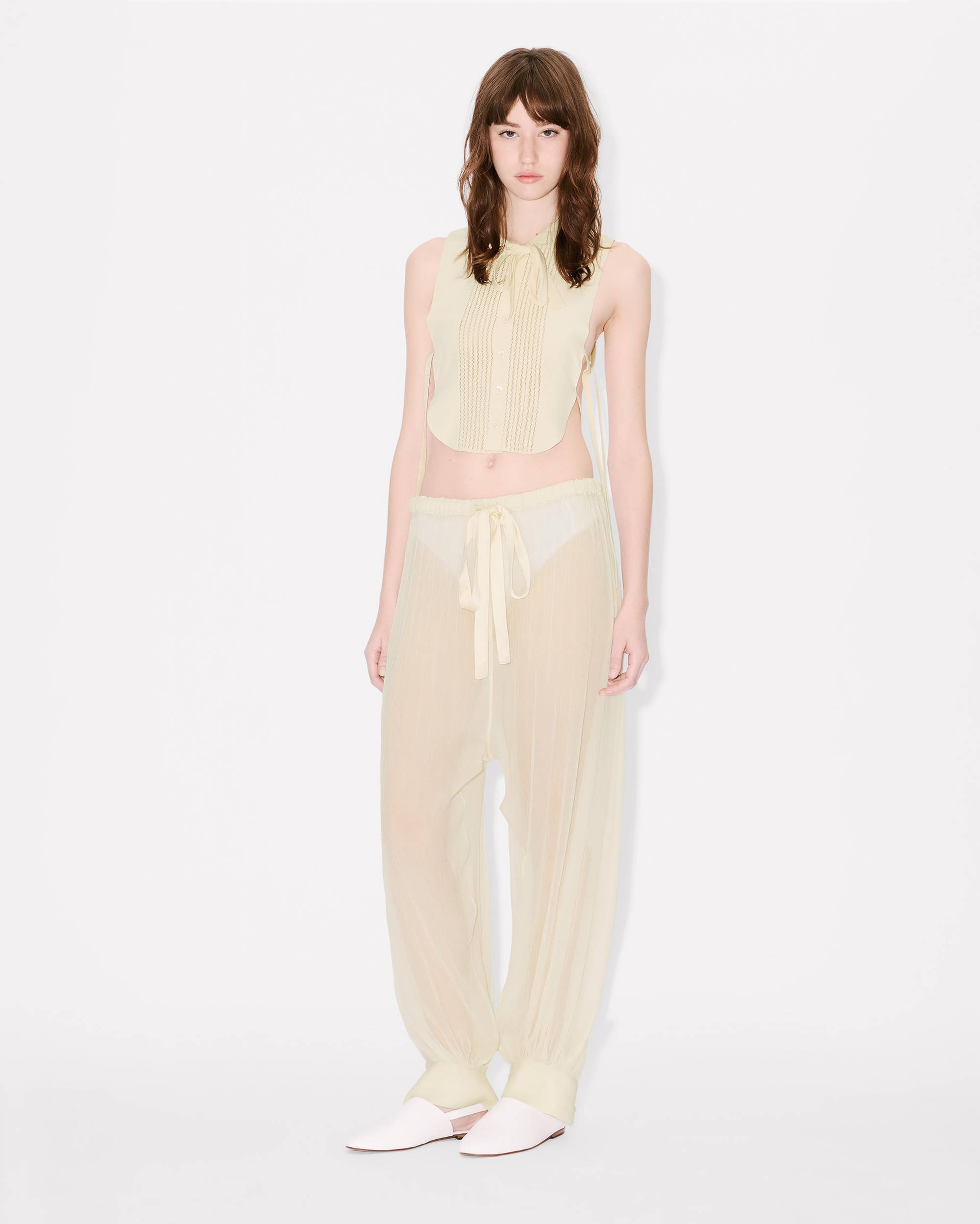 Plastron top in silk - 5
