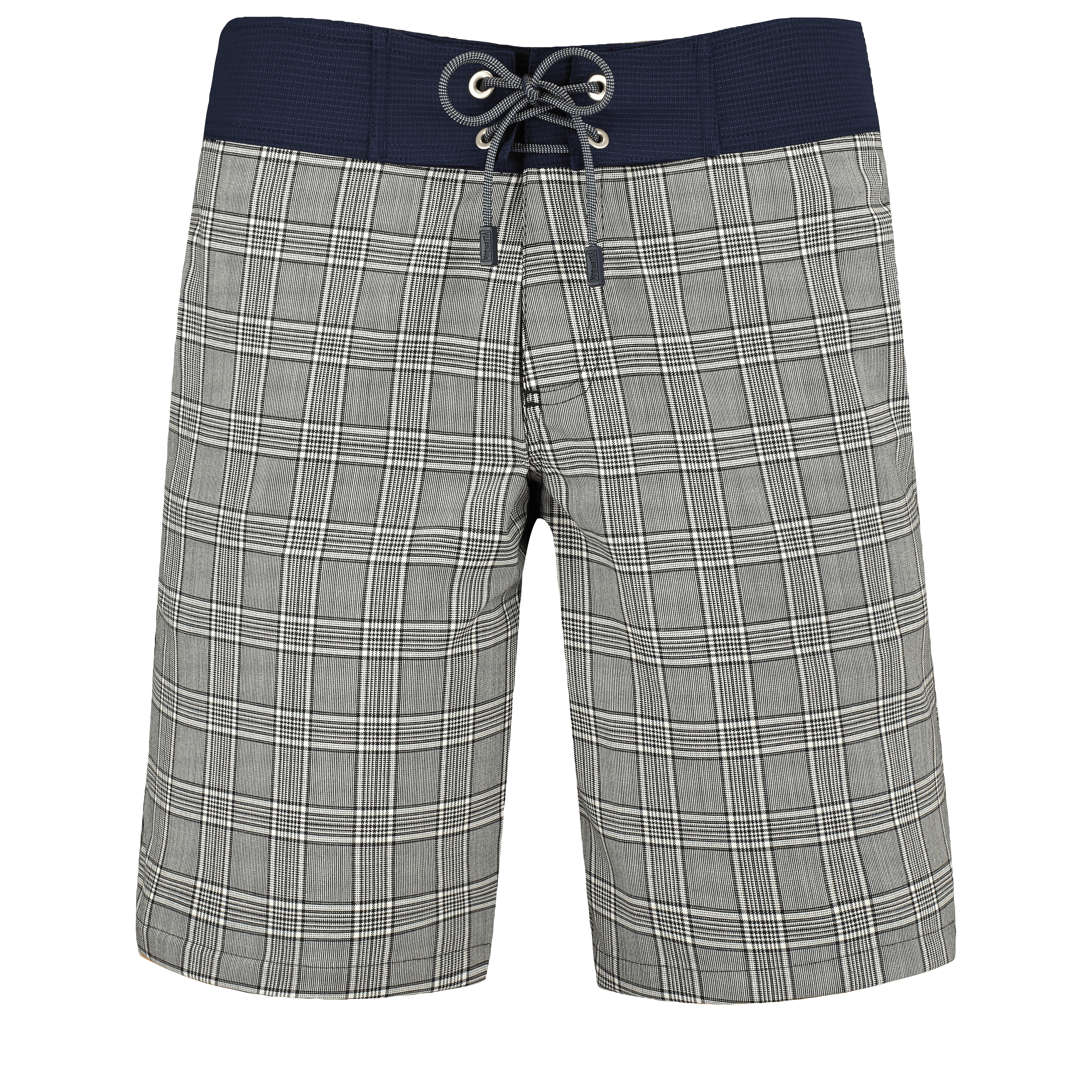 Men Merinos Wool Long Swim Trunks Prince de Galles - 1
