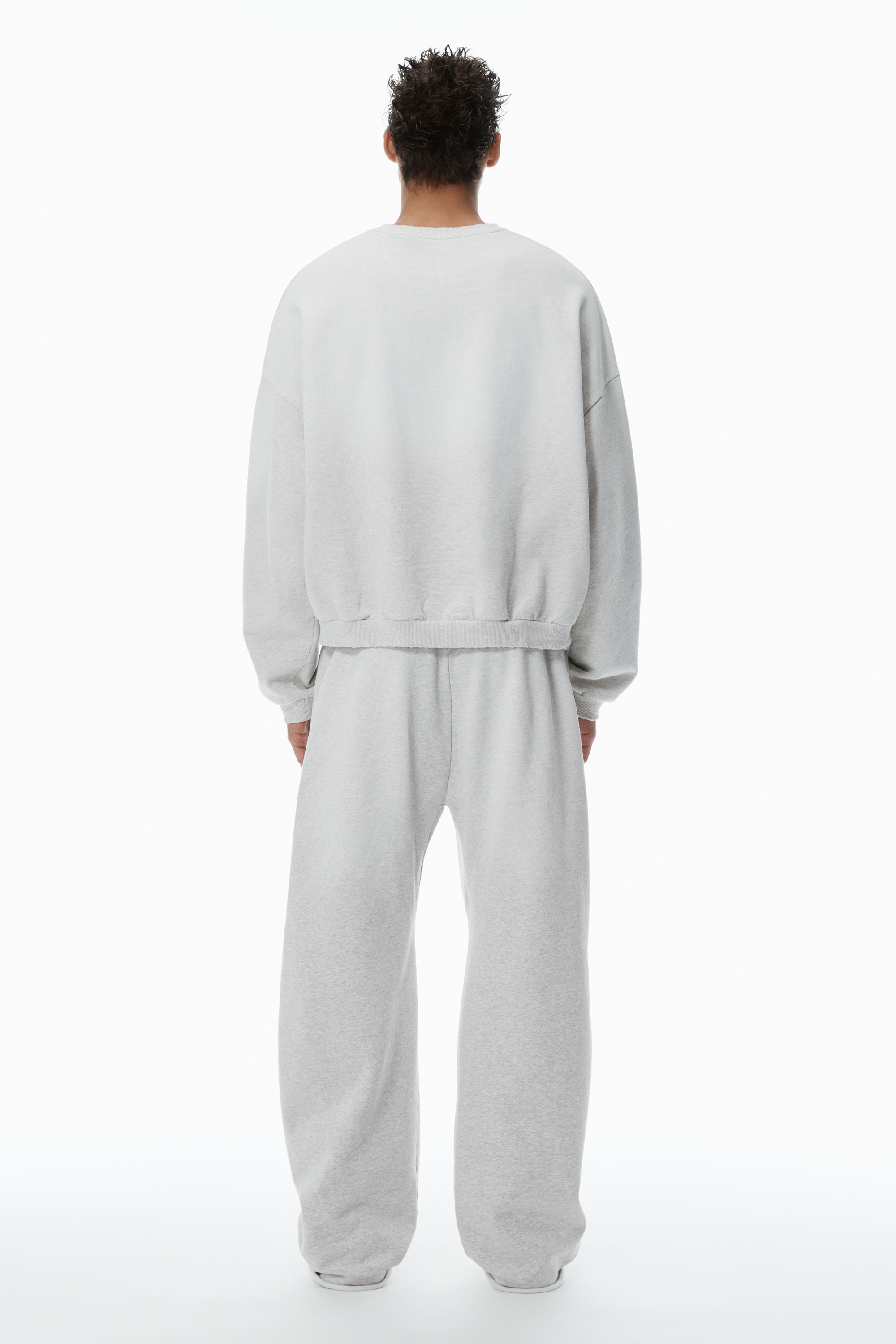 Unisex Logo Oversized Cotton Terry Sweatshirt - 4