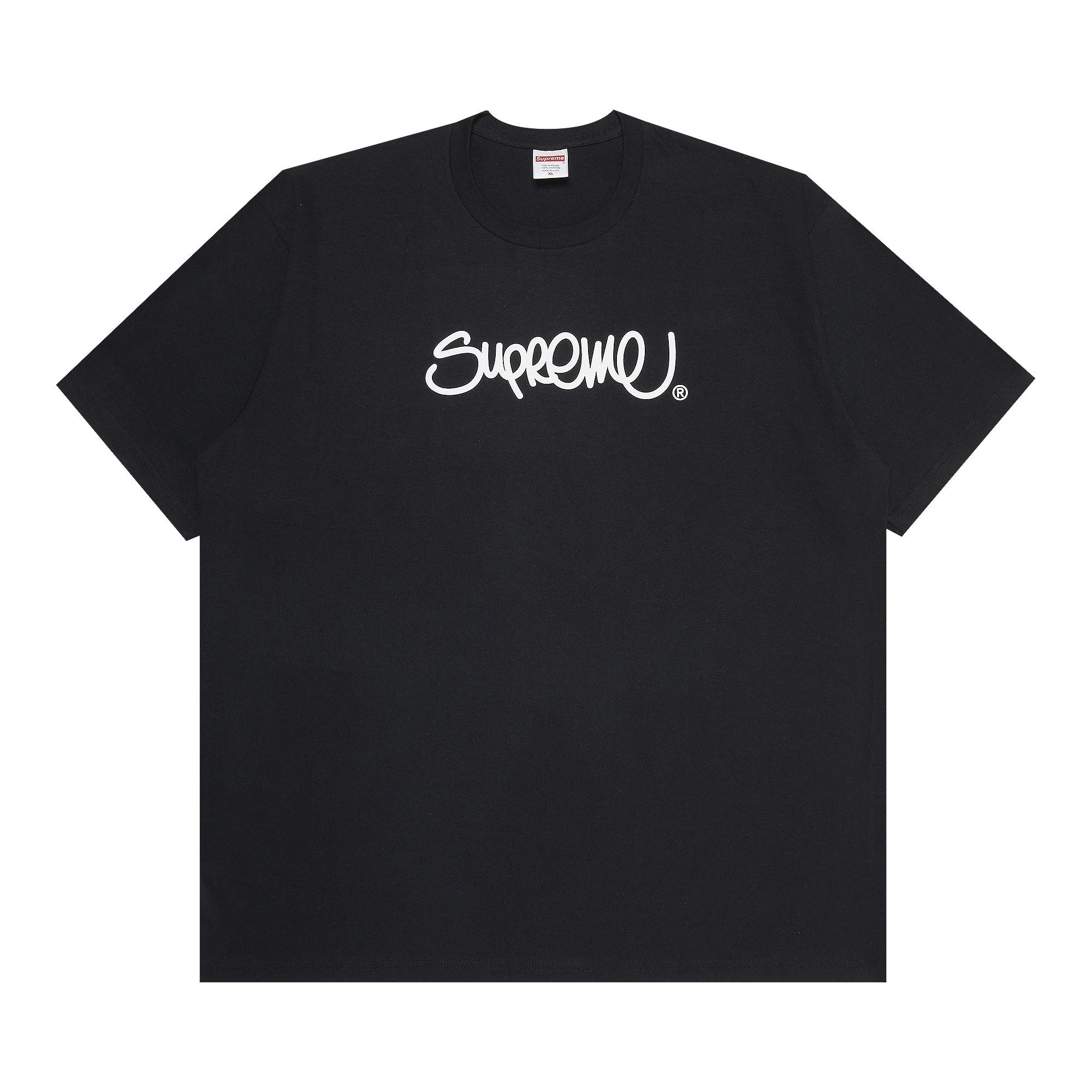 Supreme Handstyle Tee 'Black' - 1