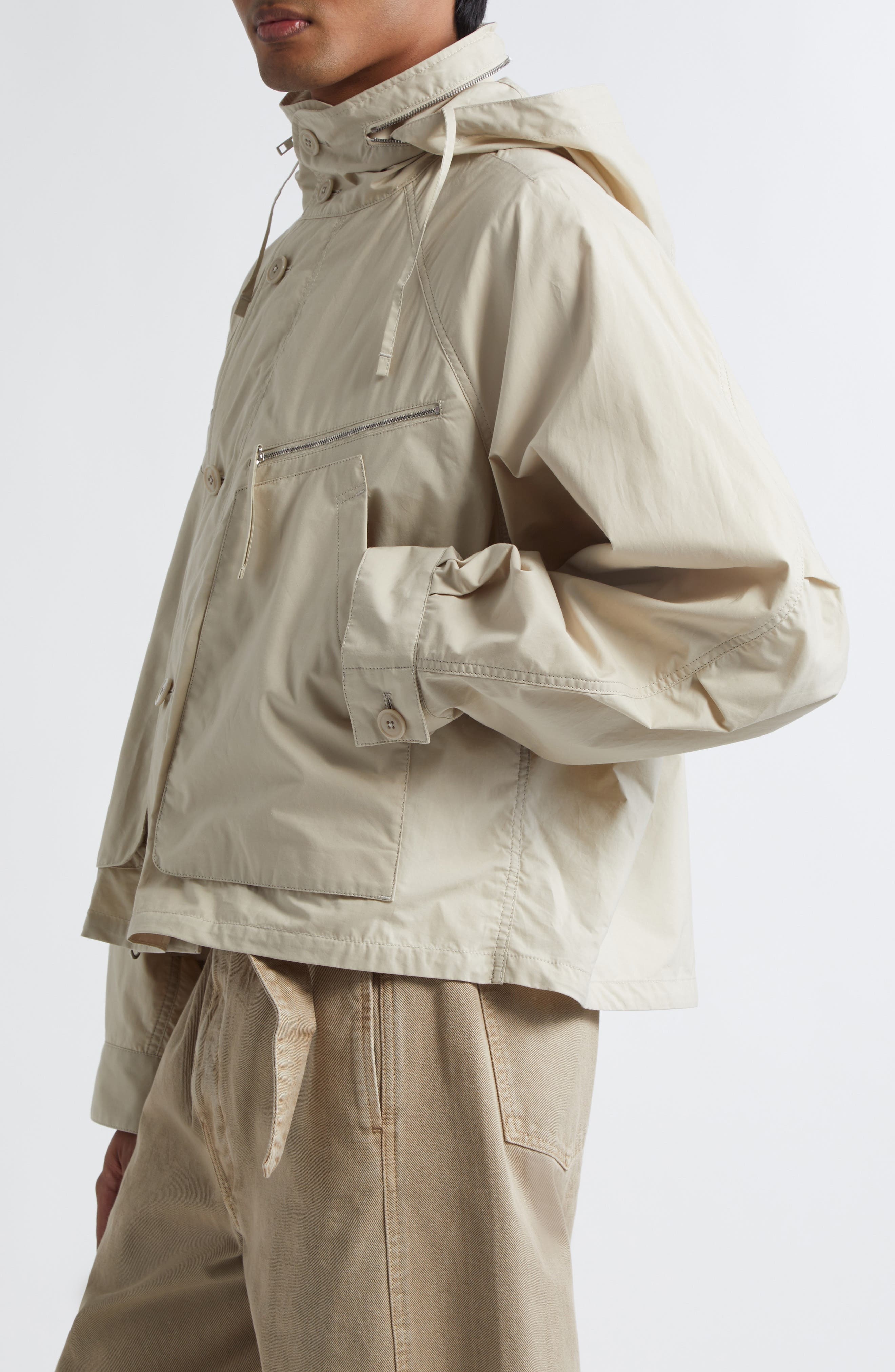 Lemaire Parachute Blouson Jacket in Stone Beige at Nordstrom - 4
