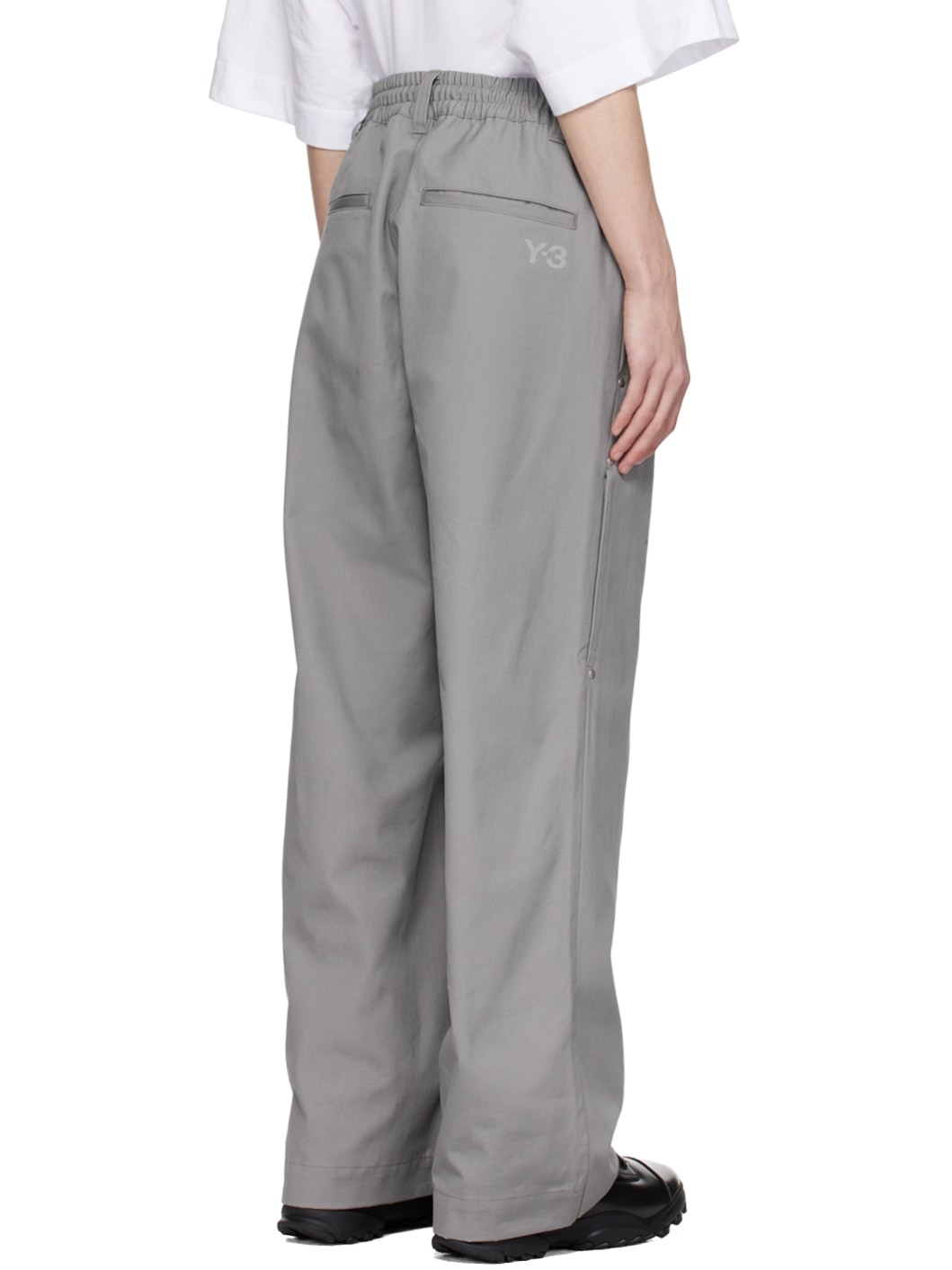 Gray Workwear Trousers - 3