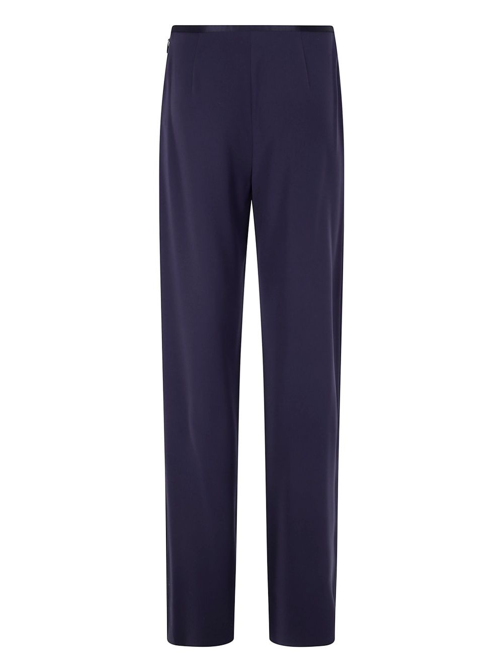 satin-trim trousers - 2