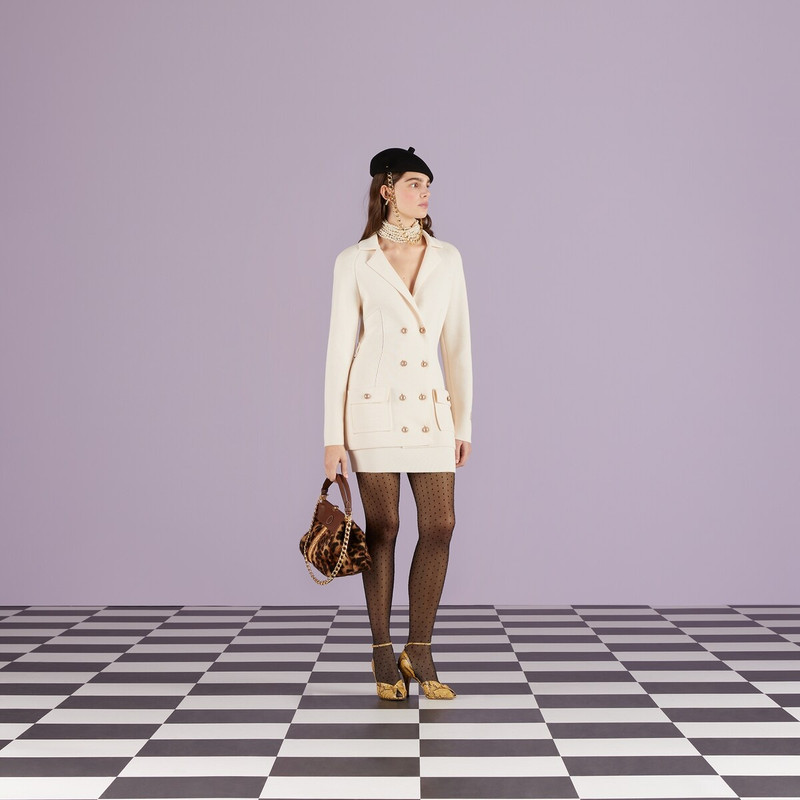 GUCCI Fine wool jacket with embroidered label outlook