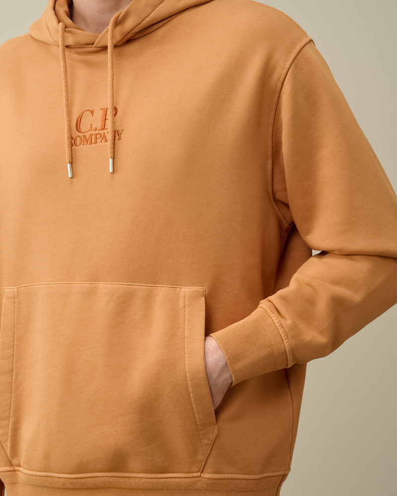 Cotton Diagonal Fleece Logo Hoodie 4