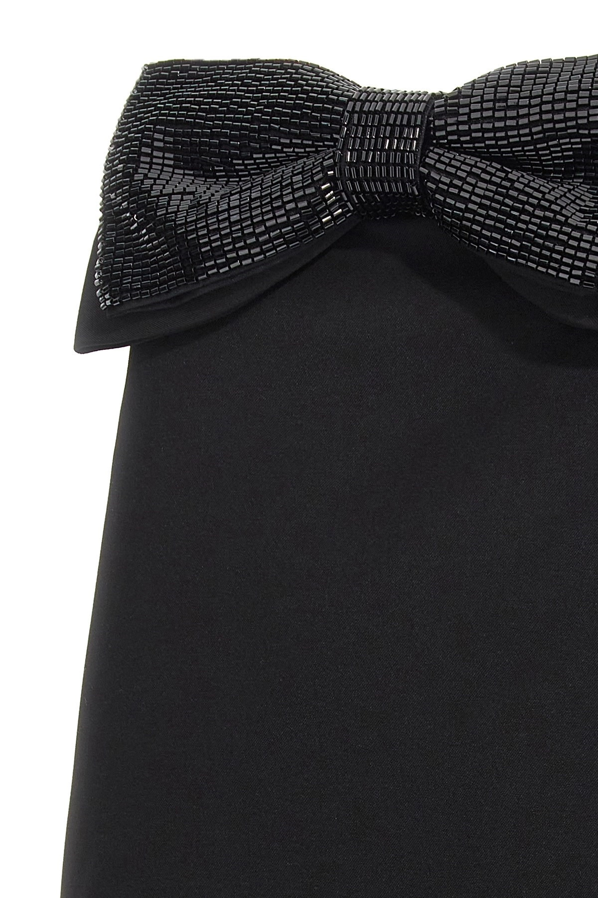 'Black Crepe Bandeau Mini' dress - 5