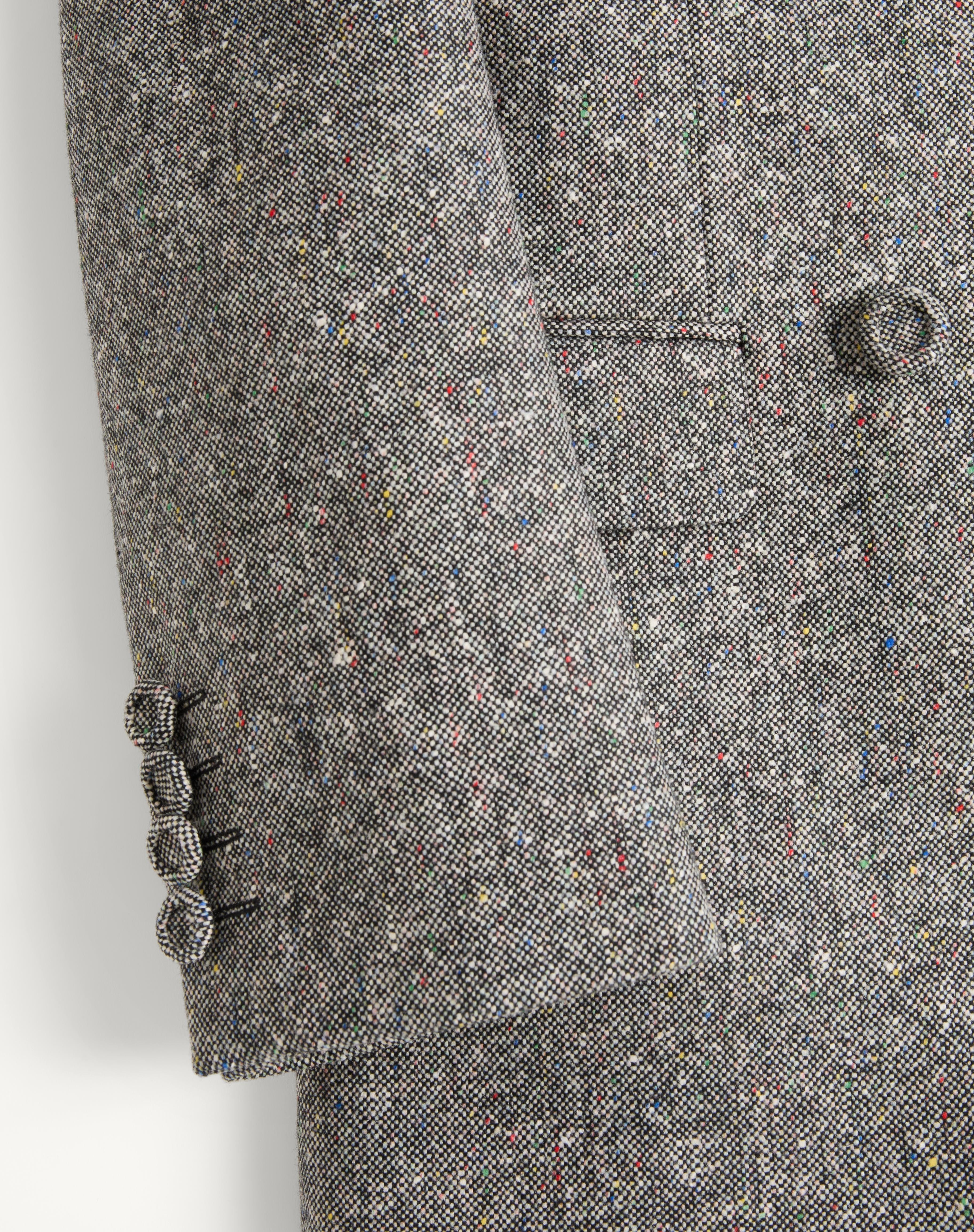 VALENTINO DOUBLE-BREASTED JACKET IN NATTÉ BOUTONNÉ WOOL - 7