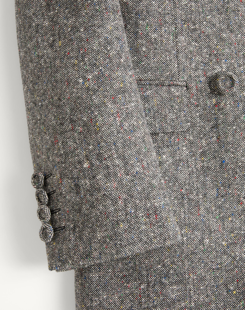 VALENTINO DOUBLE-BREASTED JACKET IN NATTÉ BOUTONNÉ WOOL 7