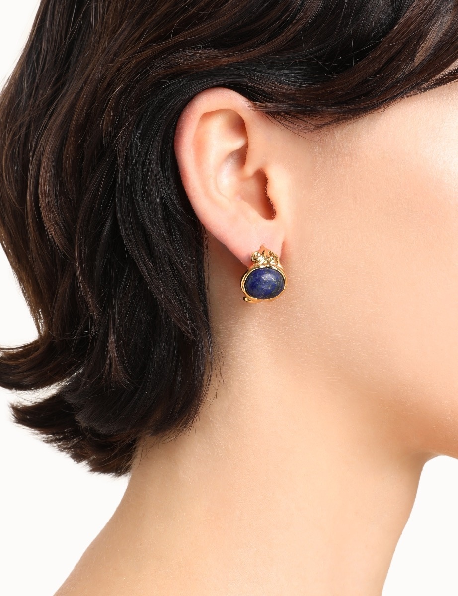 STONE SIGNET EARRINGS - 2